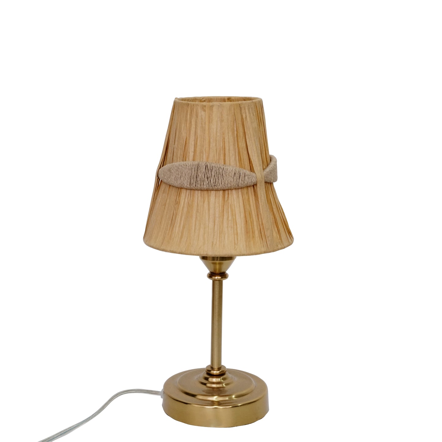 Aurelia Bronze Pleated Table Lamp – Handcrafted Ambient Lighting