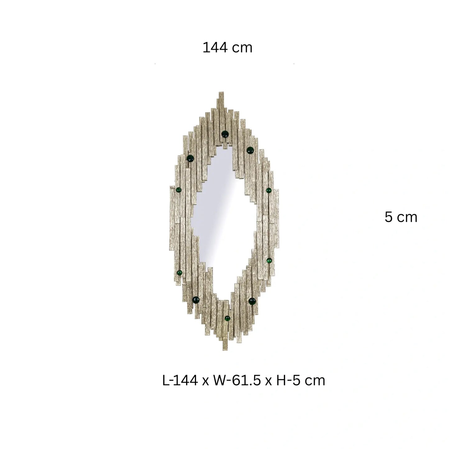 Casted Strips Wall Mirror