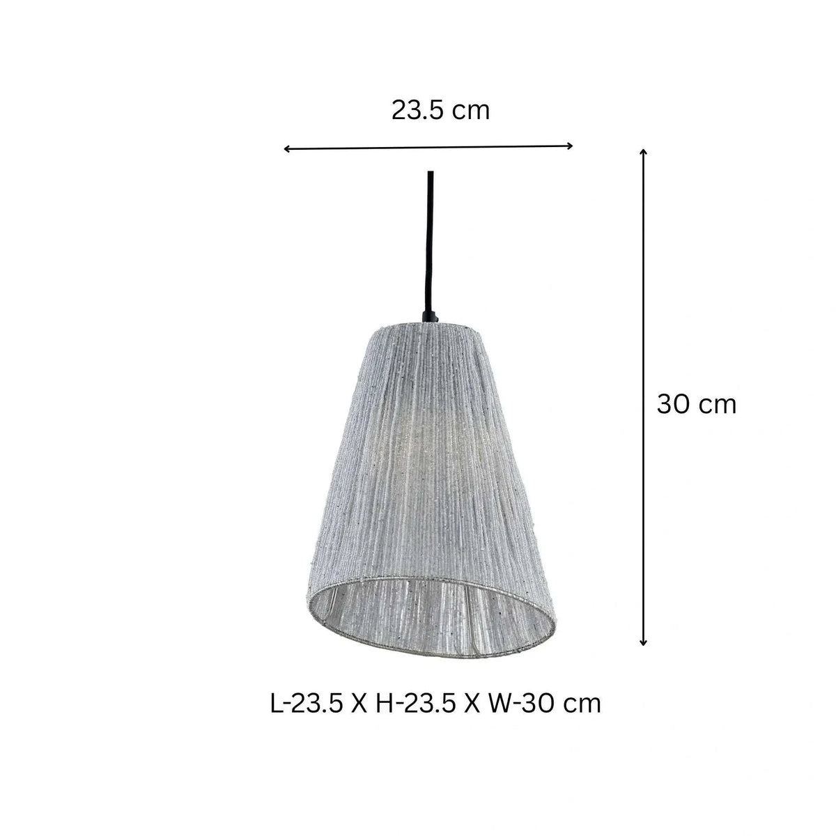Modern white Conical Poth Lamp pendant light for elegant interiors