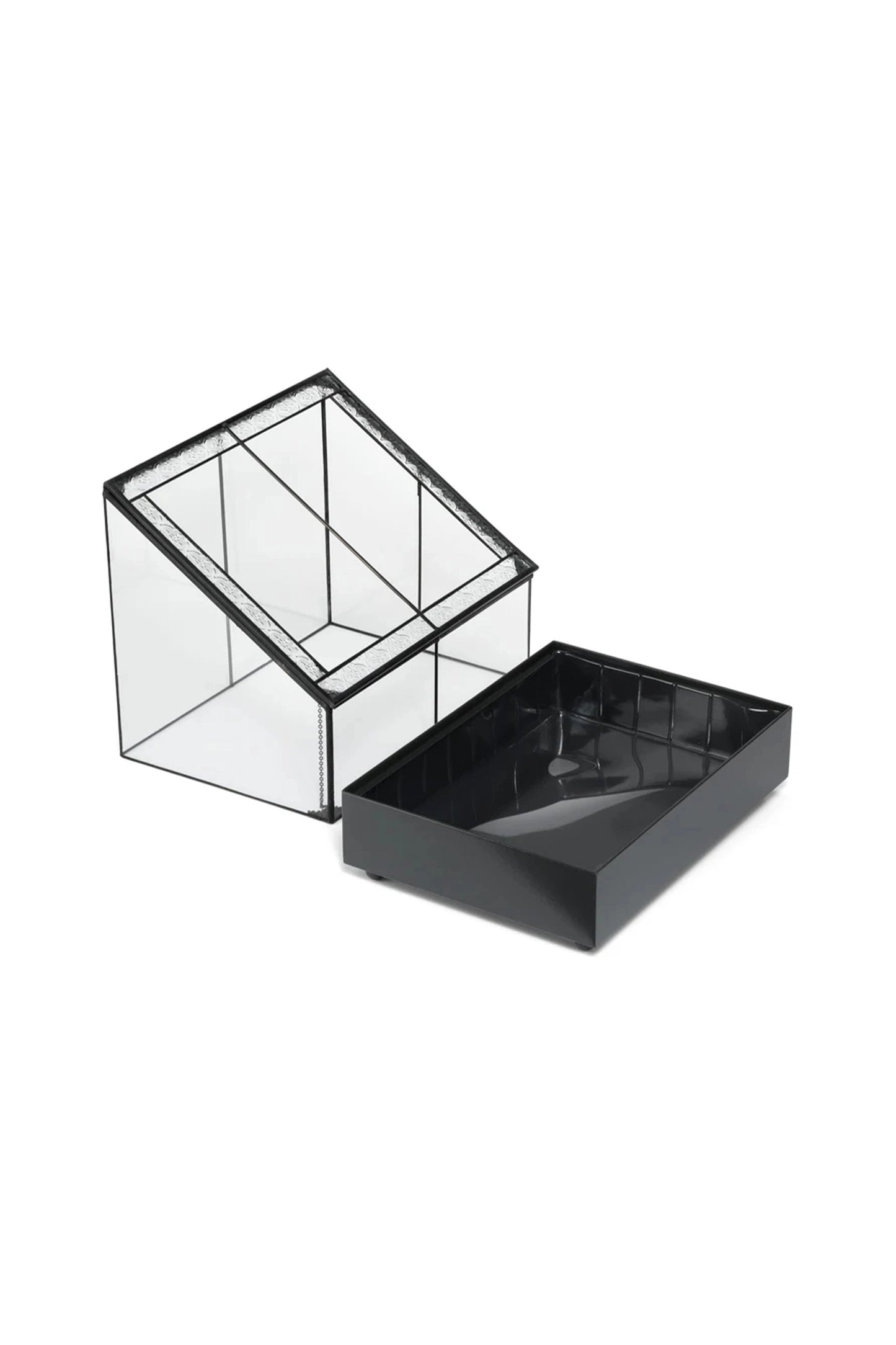 Black Terrarium Wardian Case Plant Care Container Planter for Succulents & Greenery - ILLUMEATerrarium Planter