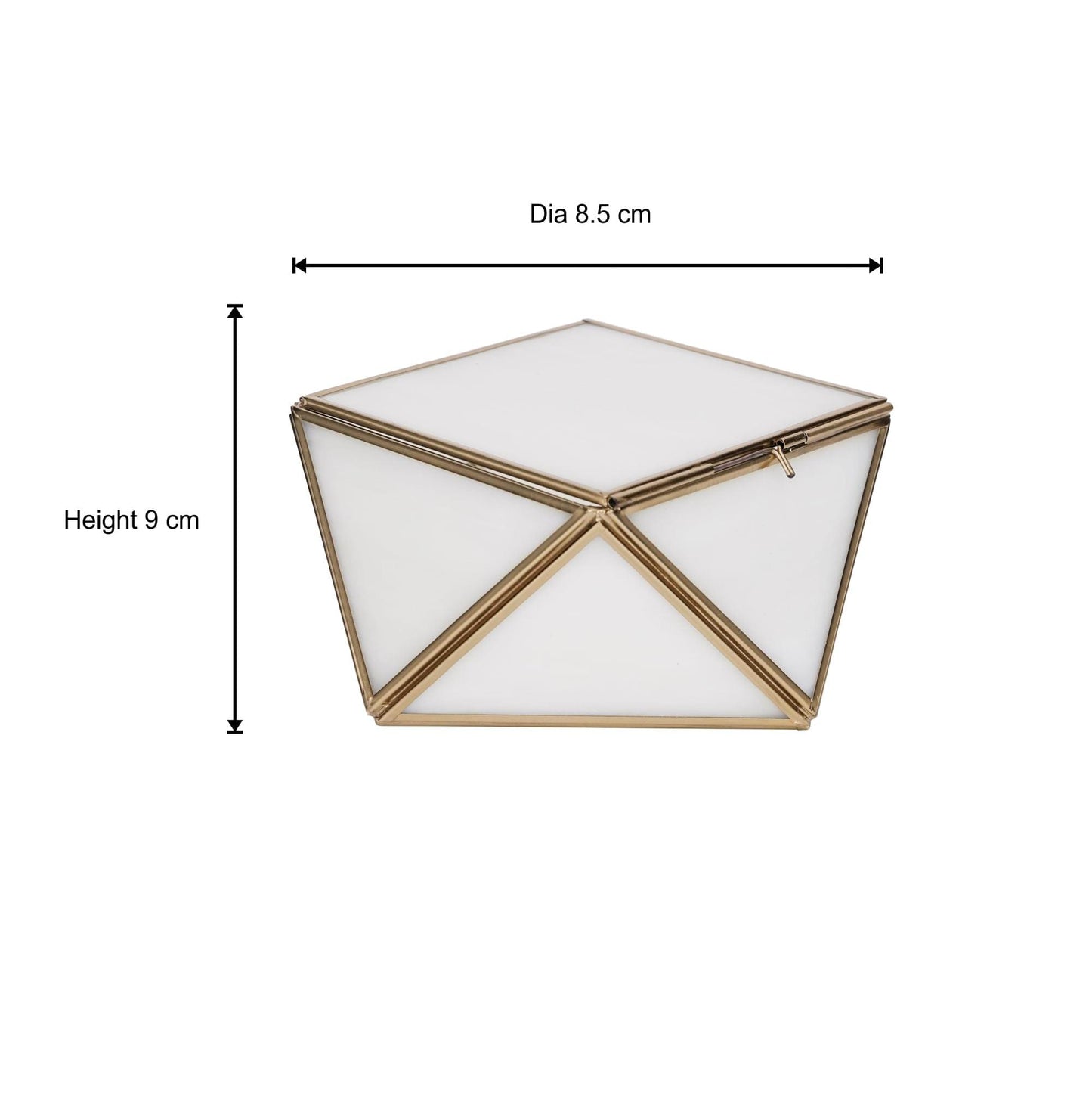 Bumpy Box White Glass