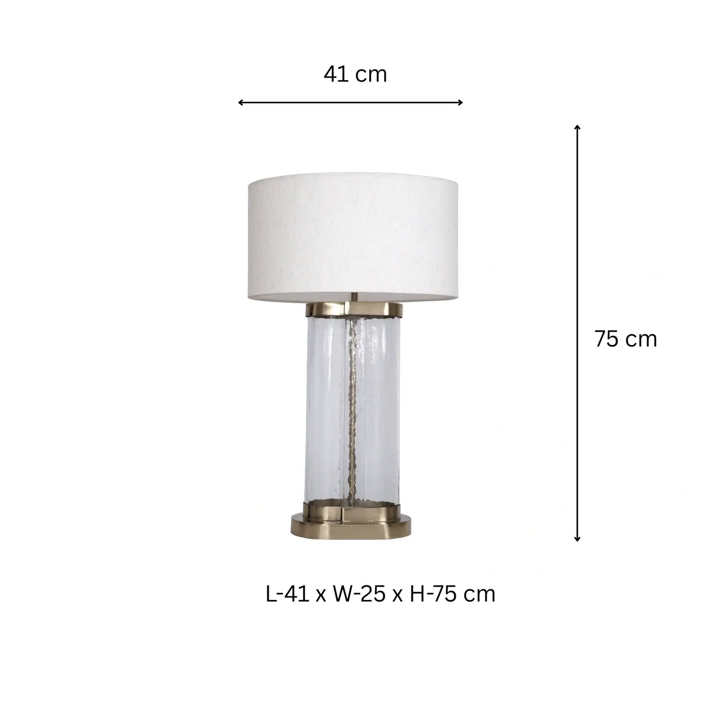 Casted Glass Table Lamp