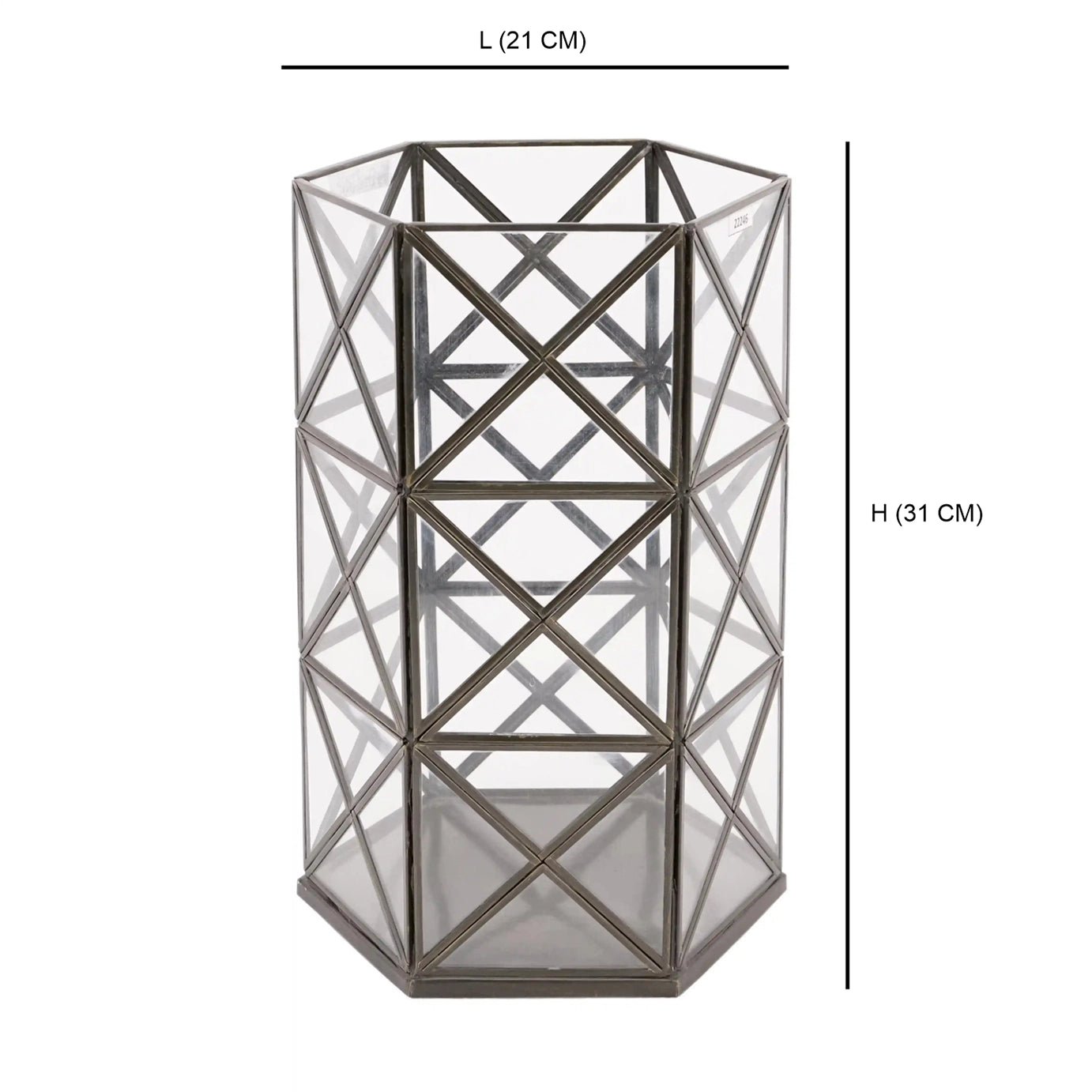 Cross Hurricane Clear Glass - ILLUMEAhurricaneLARGE