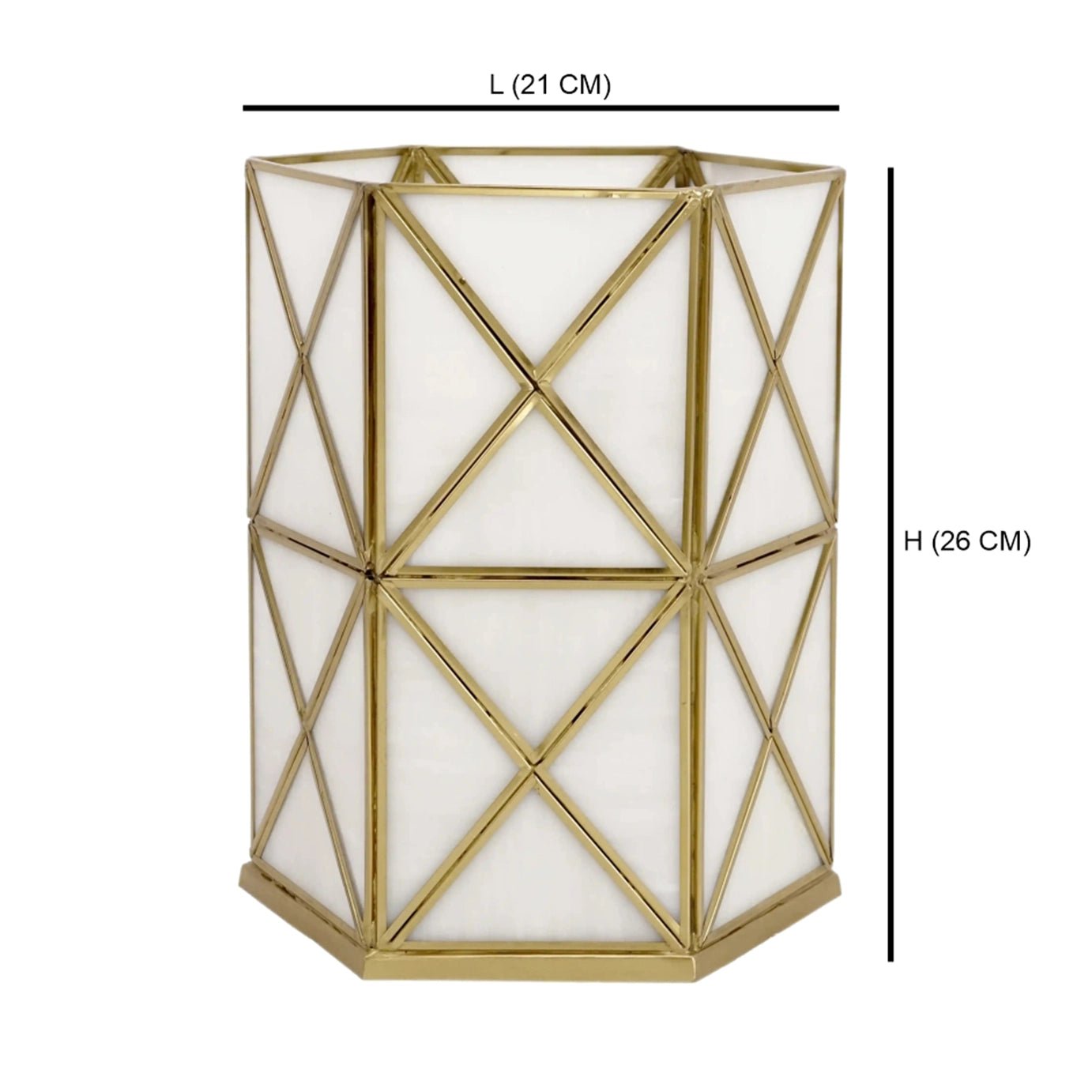 Cross Hurricane White Glass - ILLUMEAhurricaneSMALL