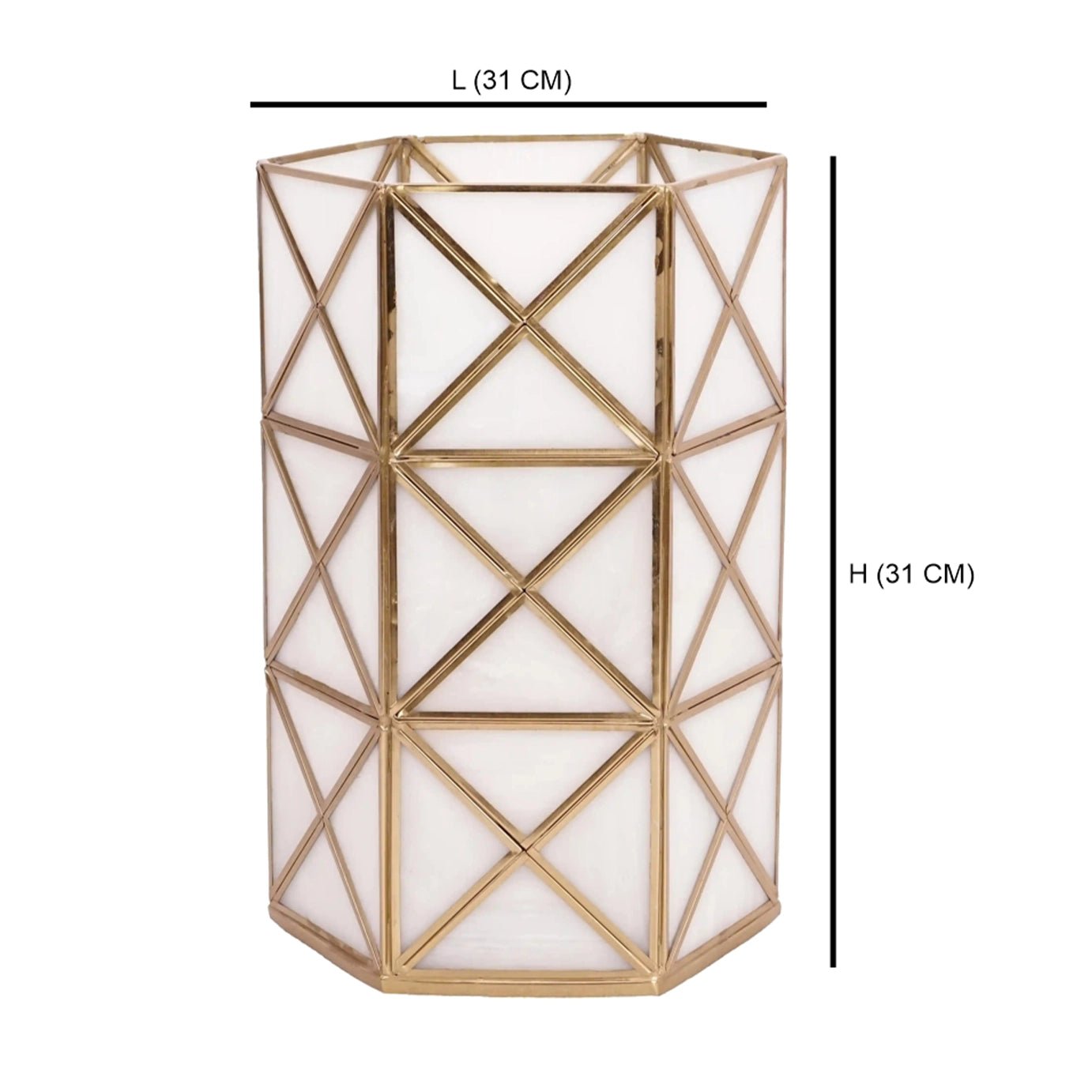 Cross Hurricane White Glass - ILLUMEAhurricaneMEDIUM