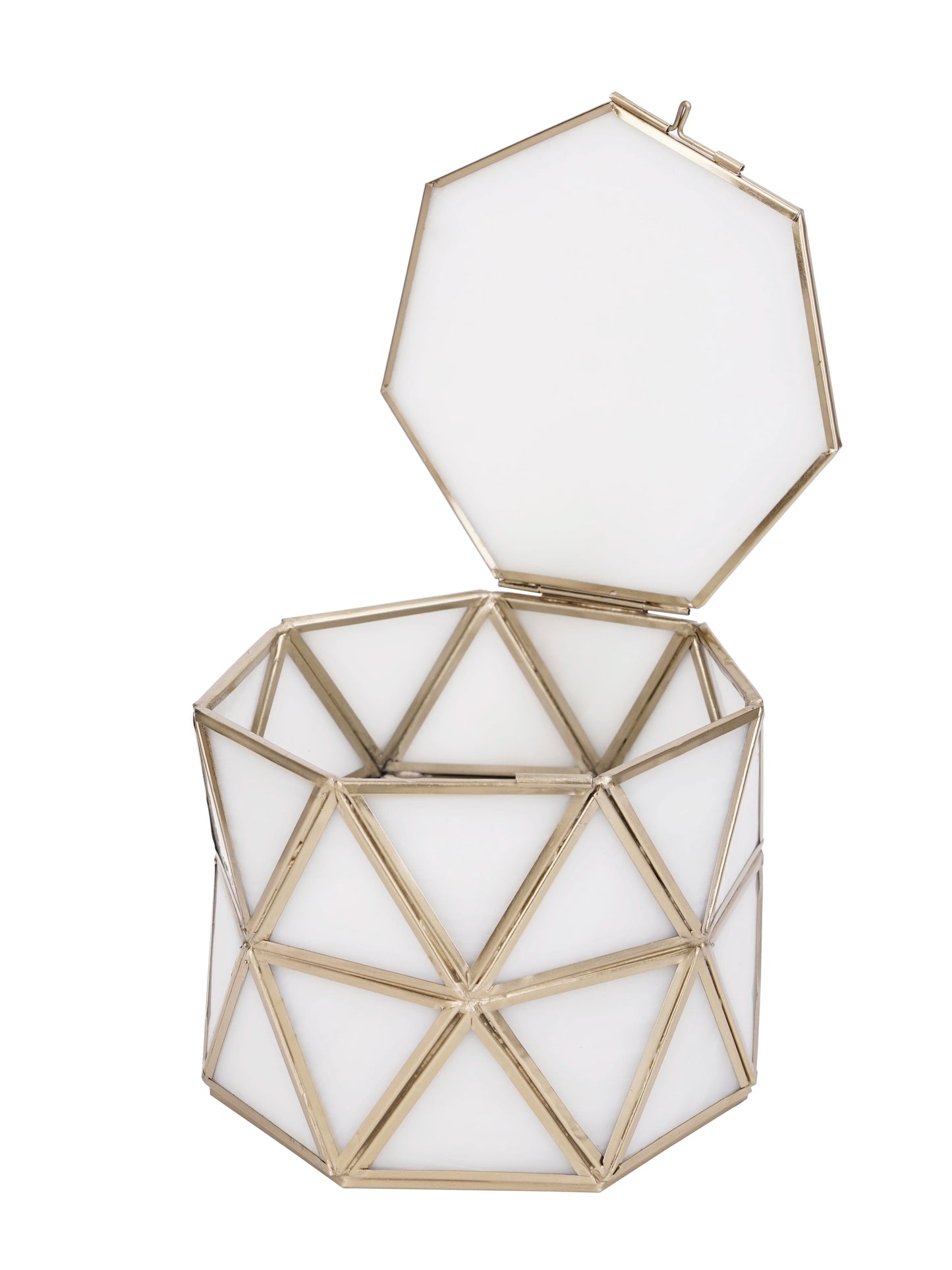 Diamond Box White Glass - ILLUMEADecorative Box