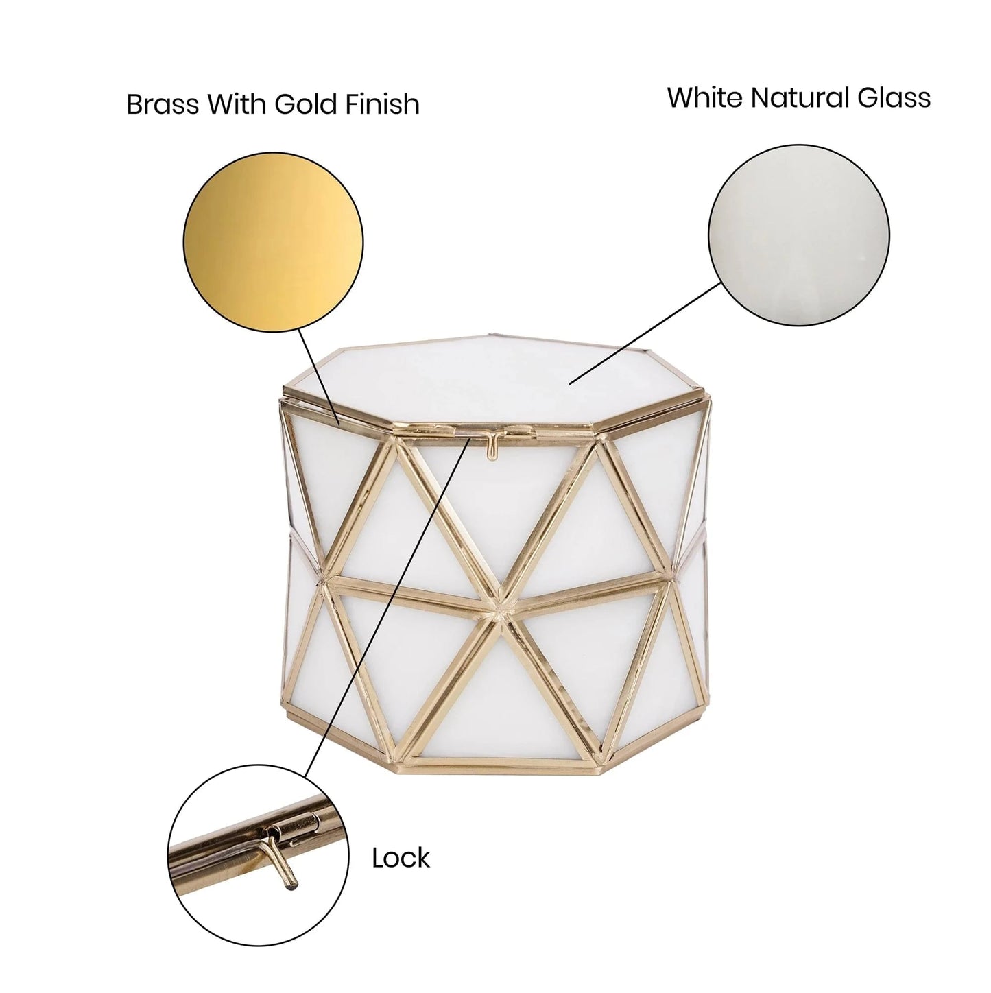 Luxury Diamond Box White Glass featuring exquisite diamond craftsmanship, perfect for elegant luxury storage | ILLUMEA.