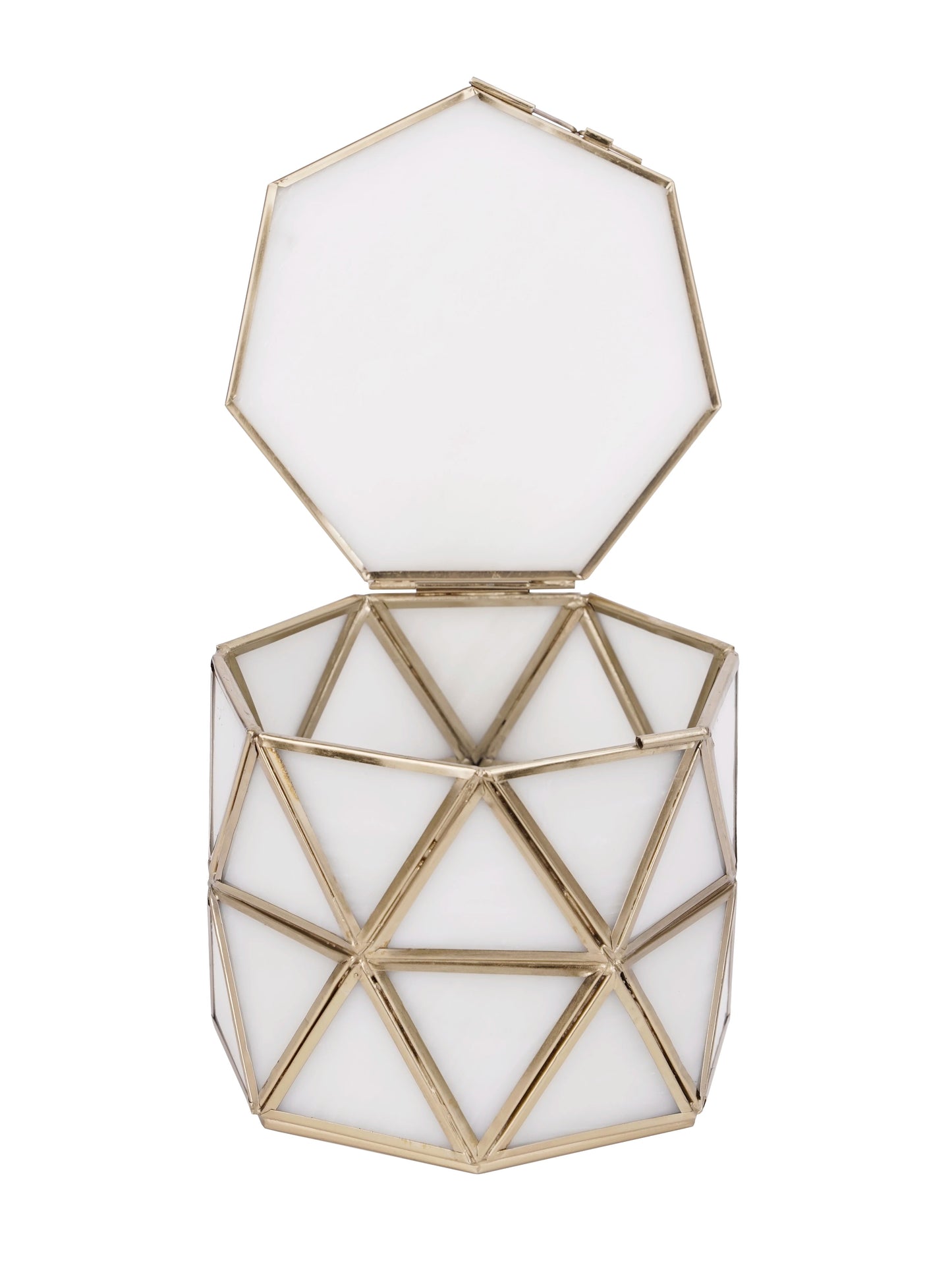 Diamond Box White Glass - ILLUMEADecorative Box