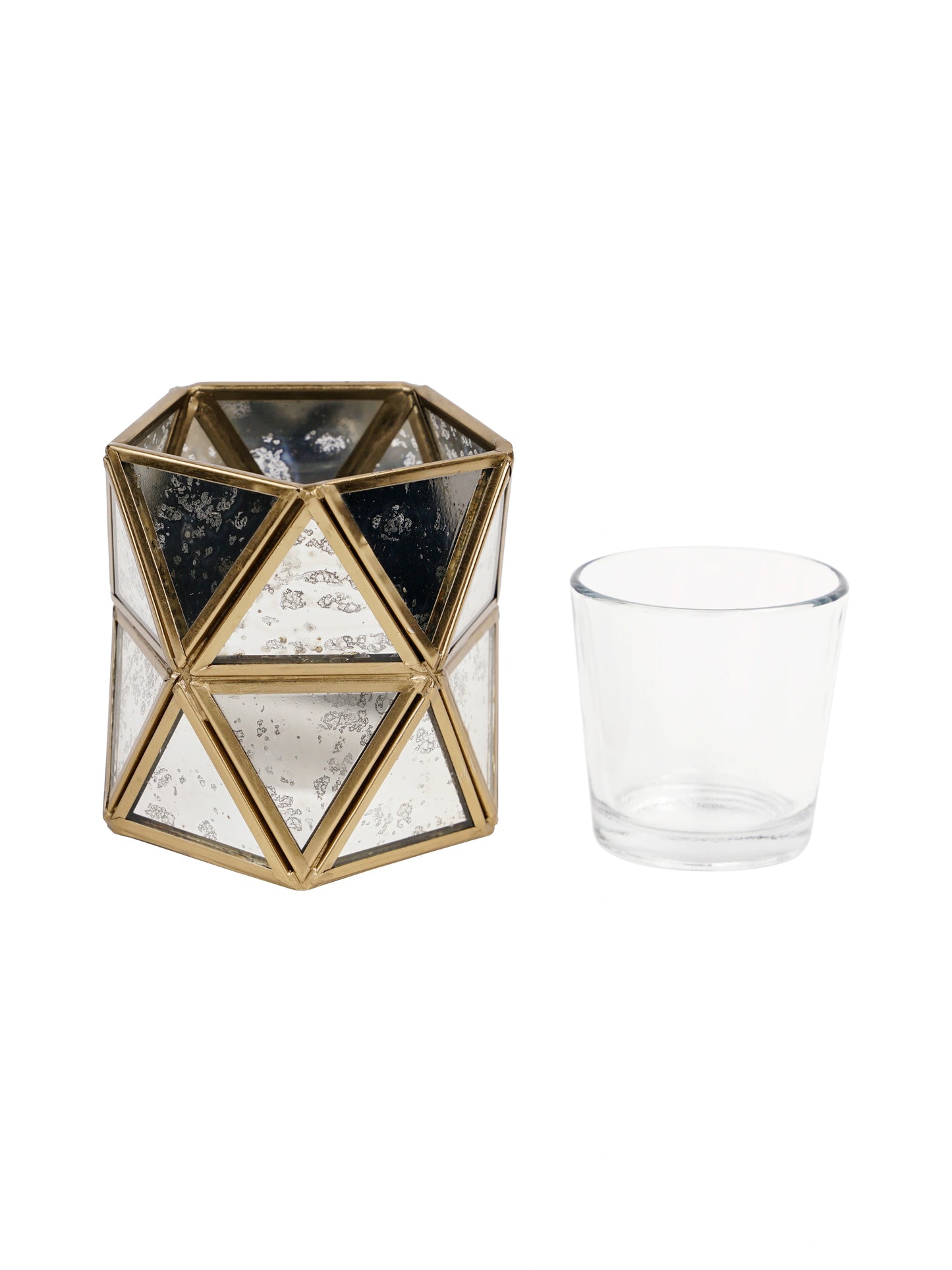 Diamond Tealight Candle Holder Antique - ILLUMEATea light
