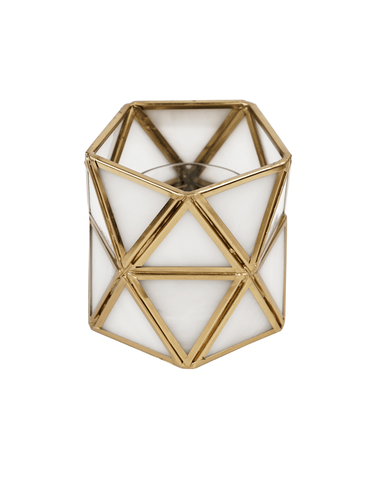 Diamond Tealight Candle Holder White - ILLUMEATea light
