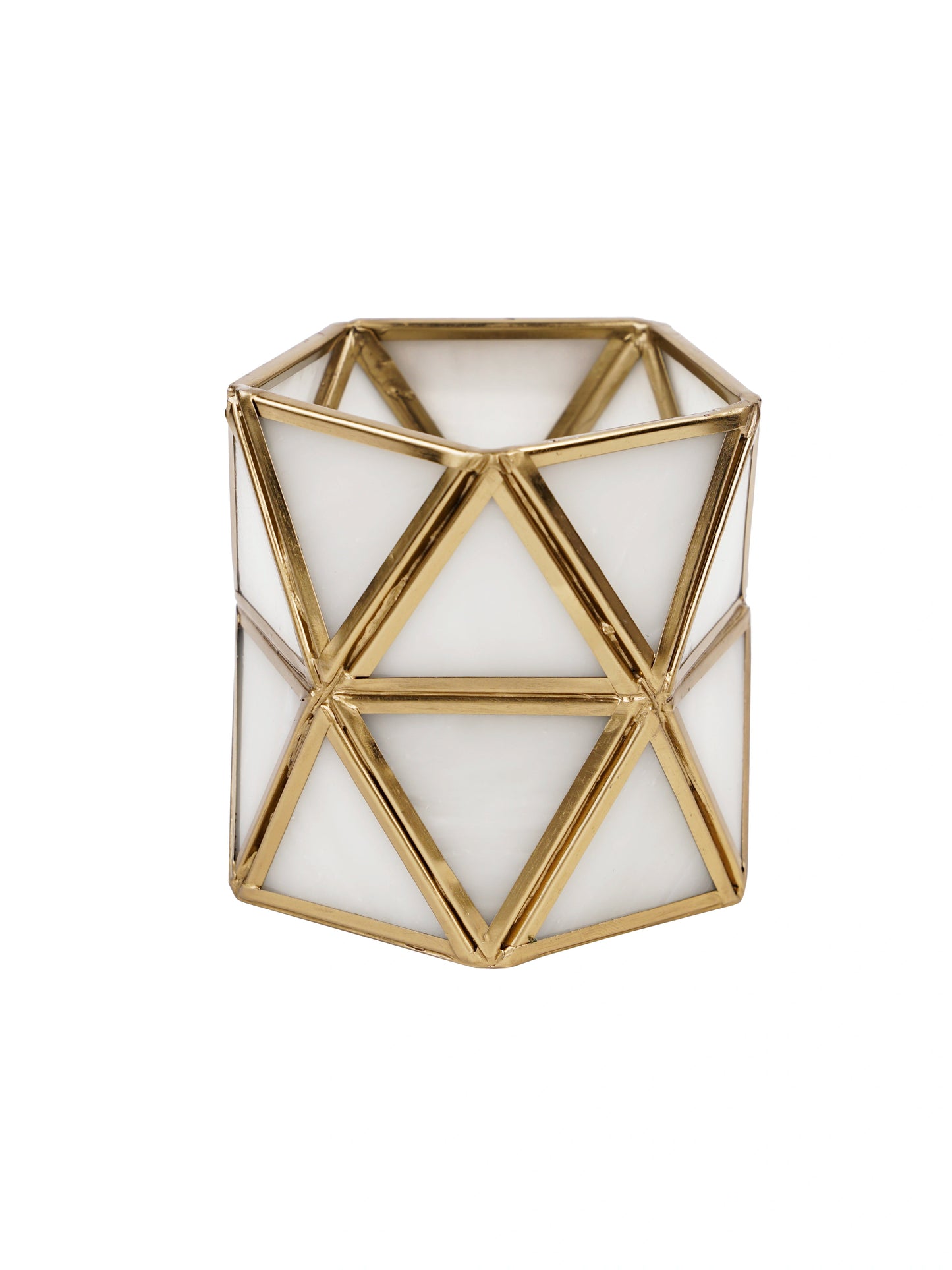 Diamond Tealight Candle Holder White - ILLUMEATea light
