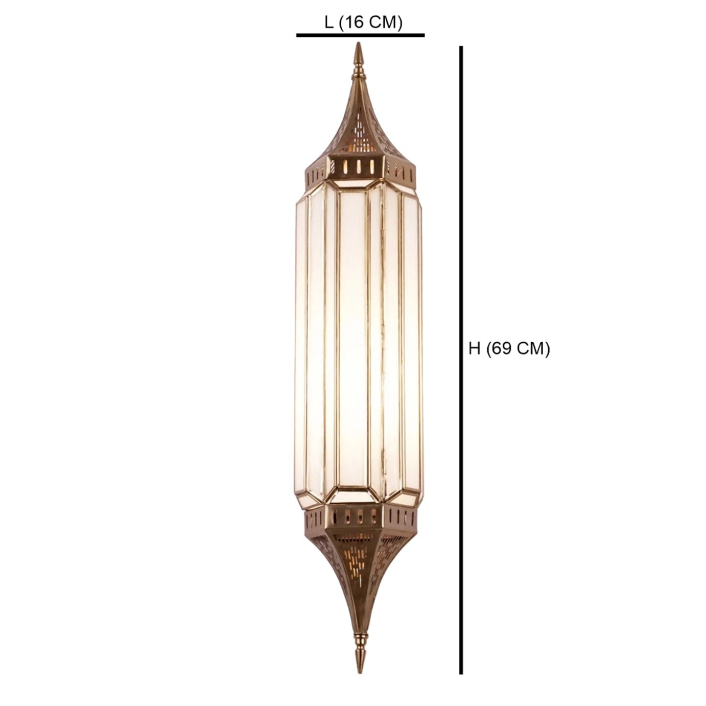 Embossed Lantern Wall Lamp - ILLUMEAWall LampMedium