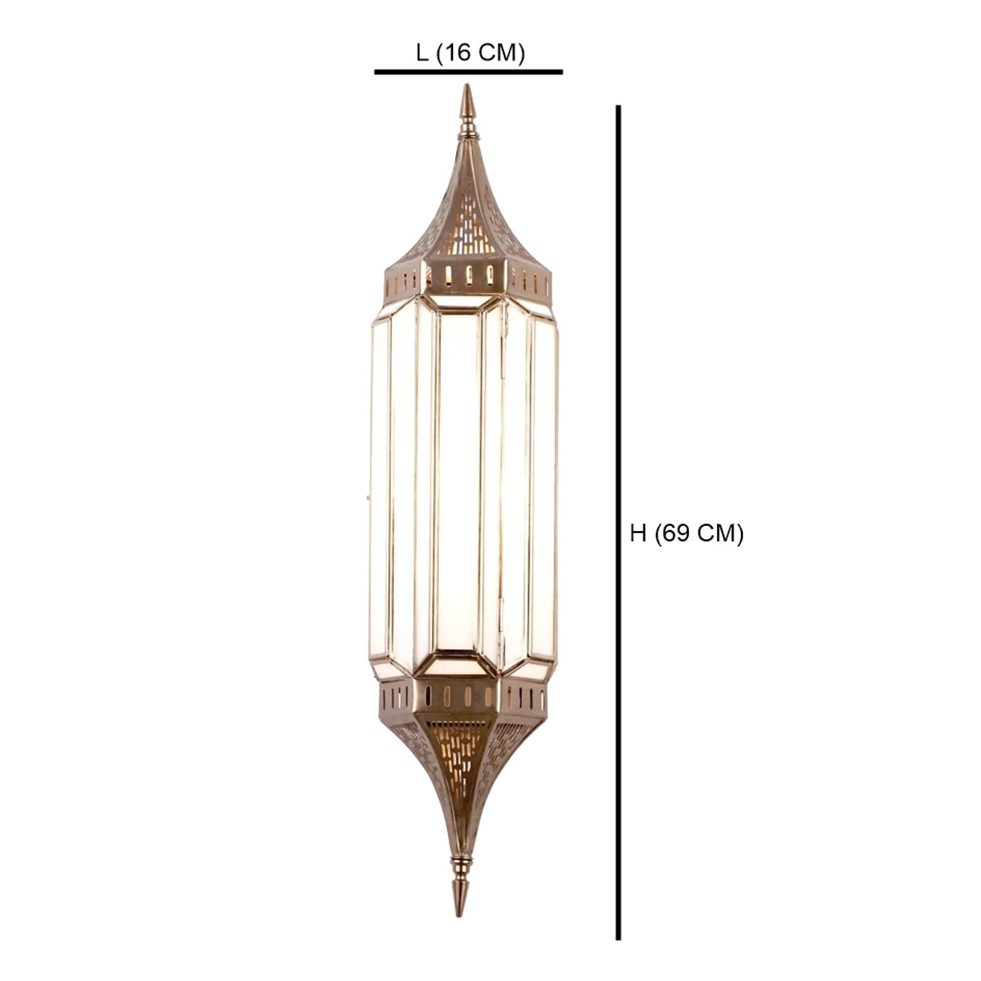 Embossed Lantern Wall Lamp - ILLUMEAWall LampMedium