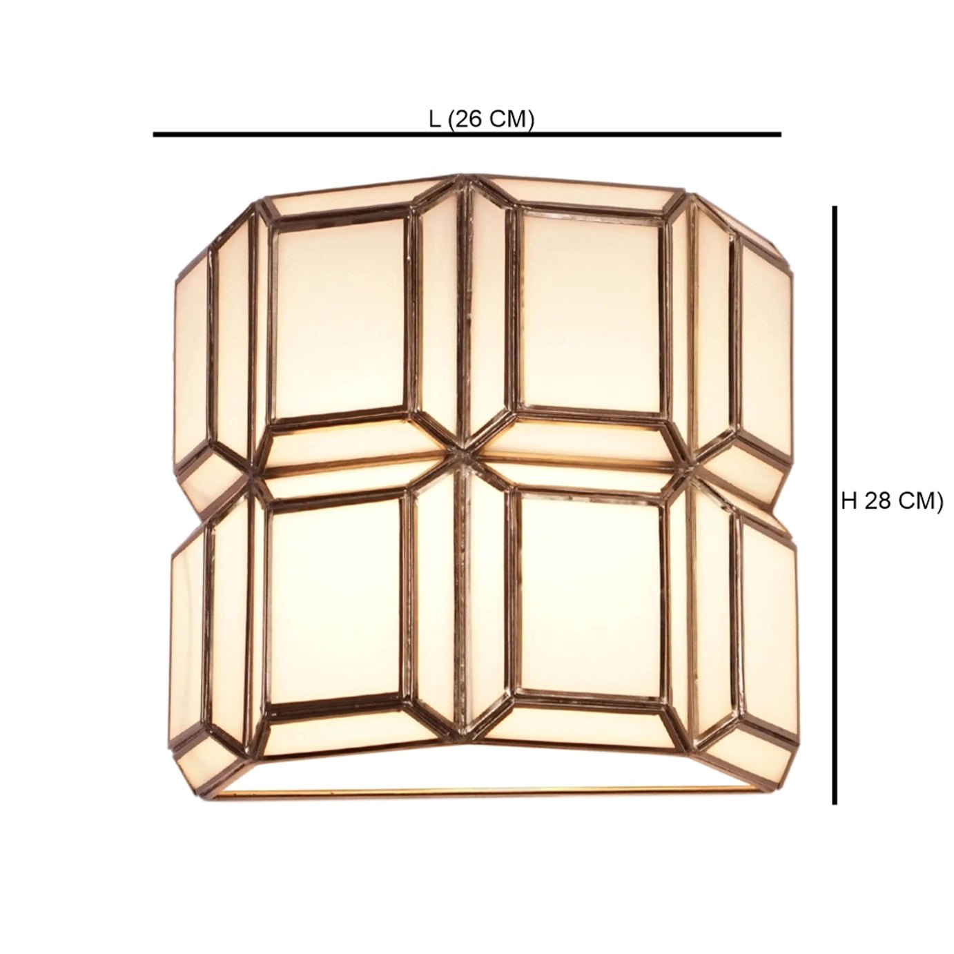 Embossed Wall Lamp White - ILLUMEAWall LampSmall