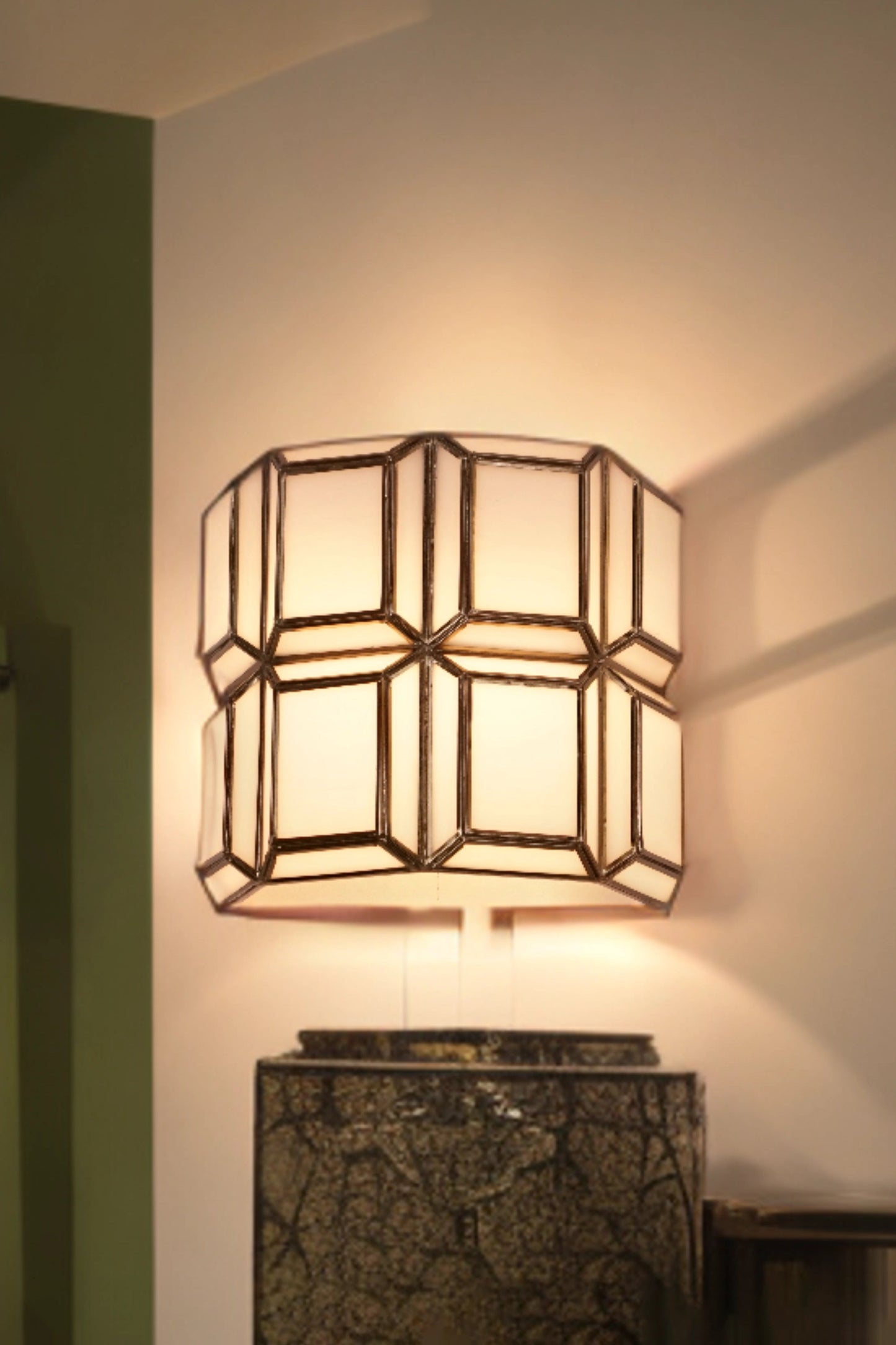 Embossed Wall Lamp White - ILLUMEAWall LampSmall