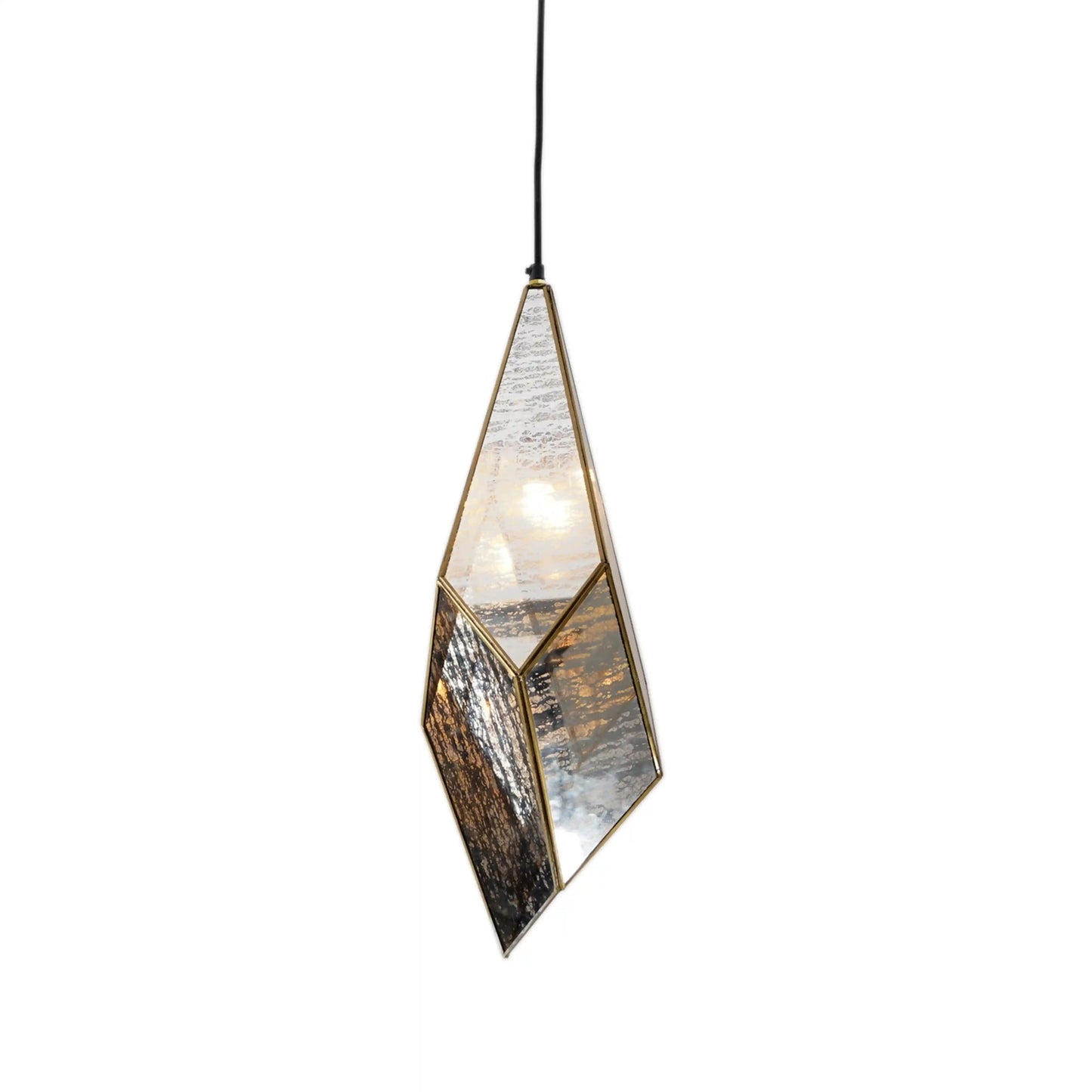 Geometric Crystal Pendant Antique - ILLUMEALighting