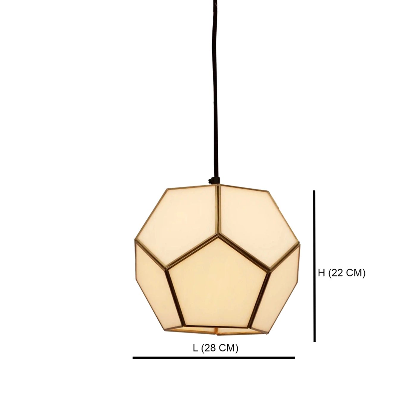 Geometric Penta - Globe Pendant - ILLUMEALighting