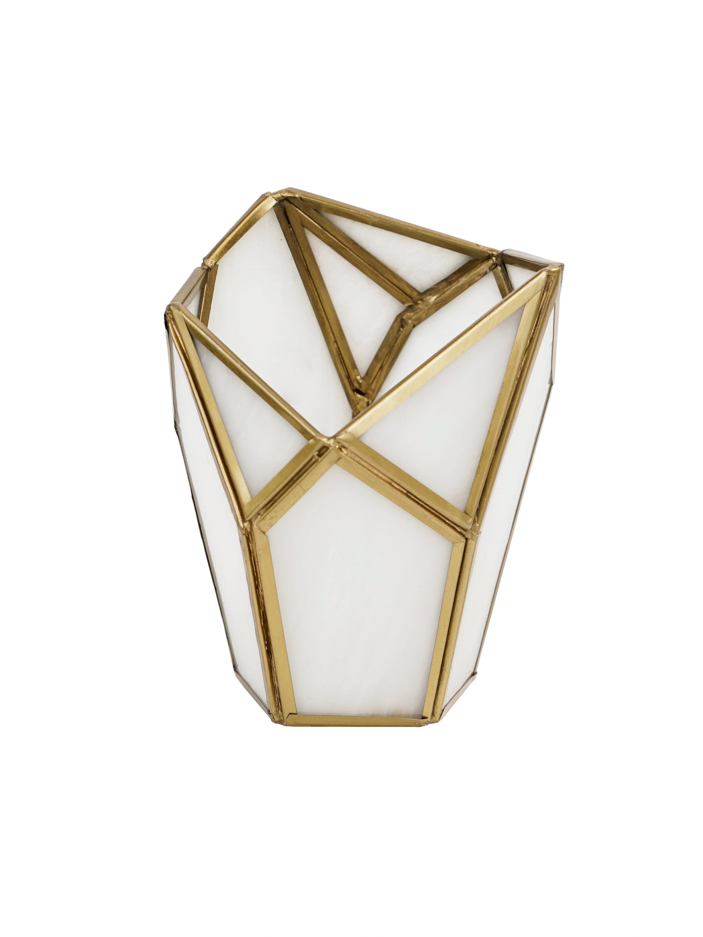 Geometric Tealight Candle Holder White - ILLUMEATea light