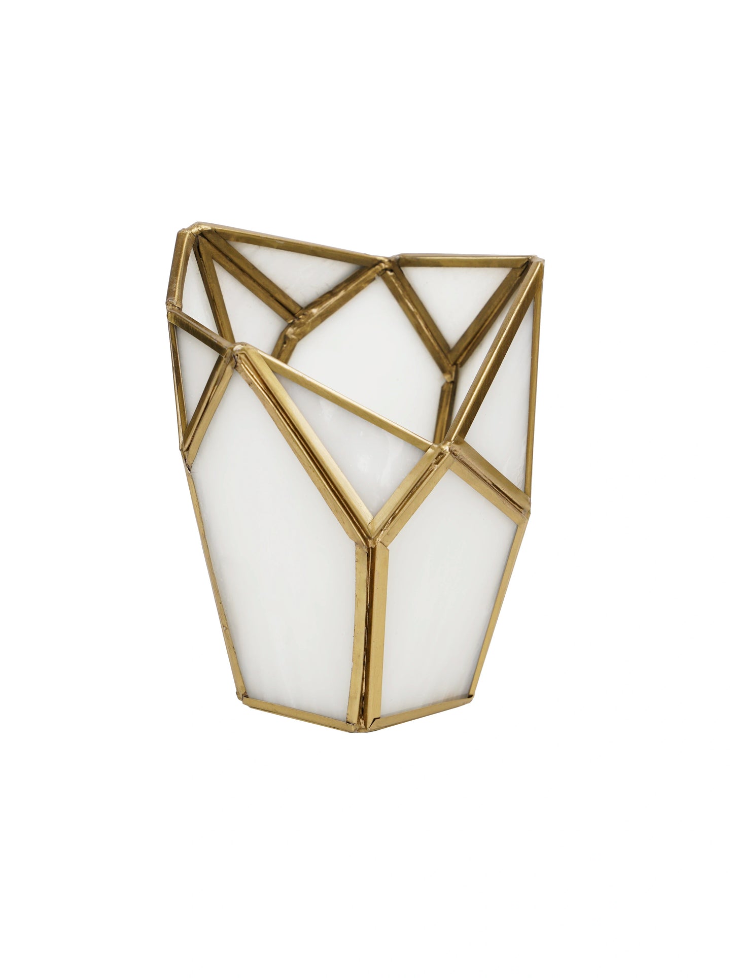 Geometric Tealight Candle Holder White - ILLUMEATea light