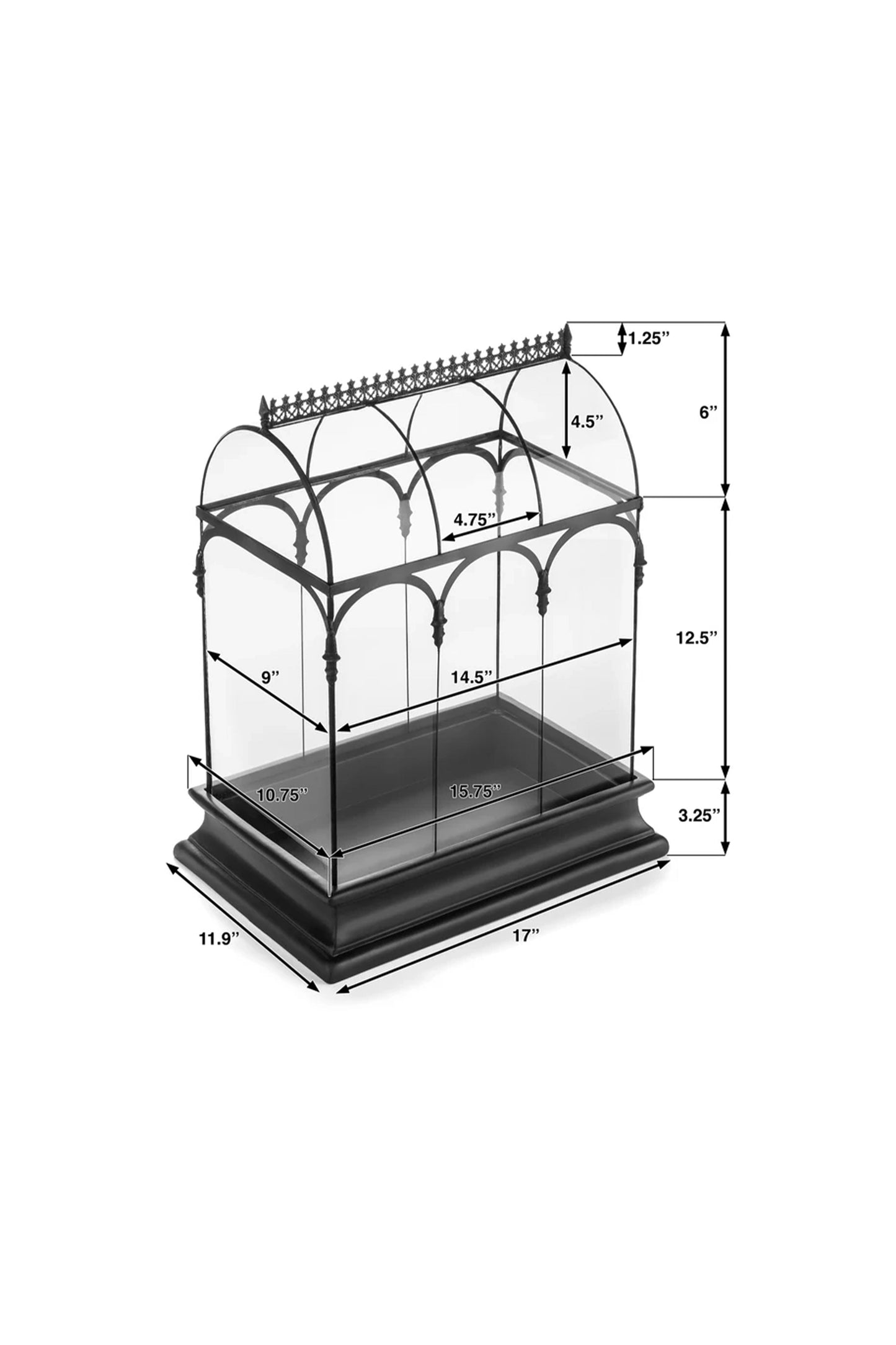 Glass Terrarium Wardian Case Plant container Indoor Planter for Succulents - ILLUMEATerrarium Planter