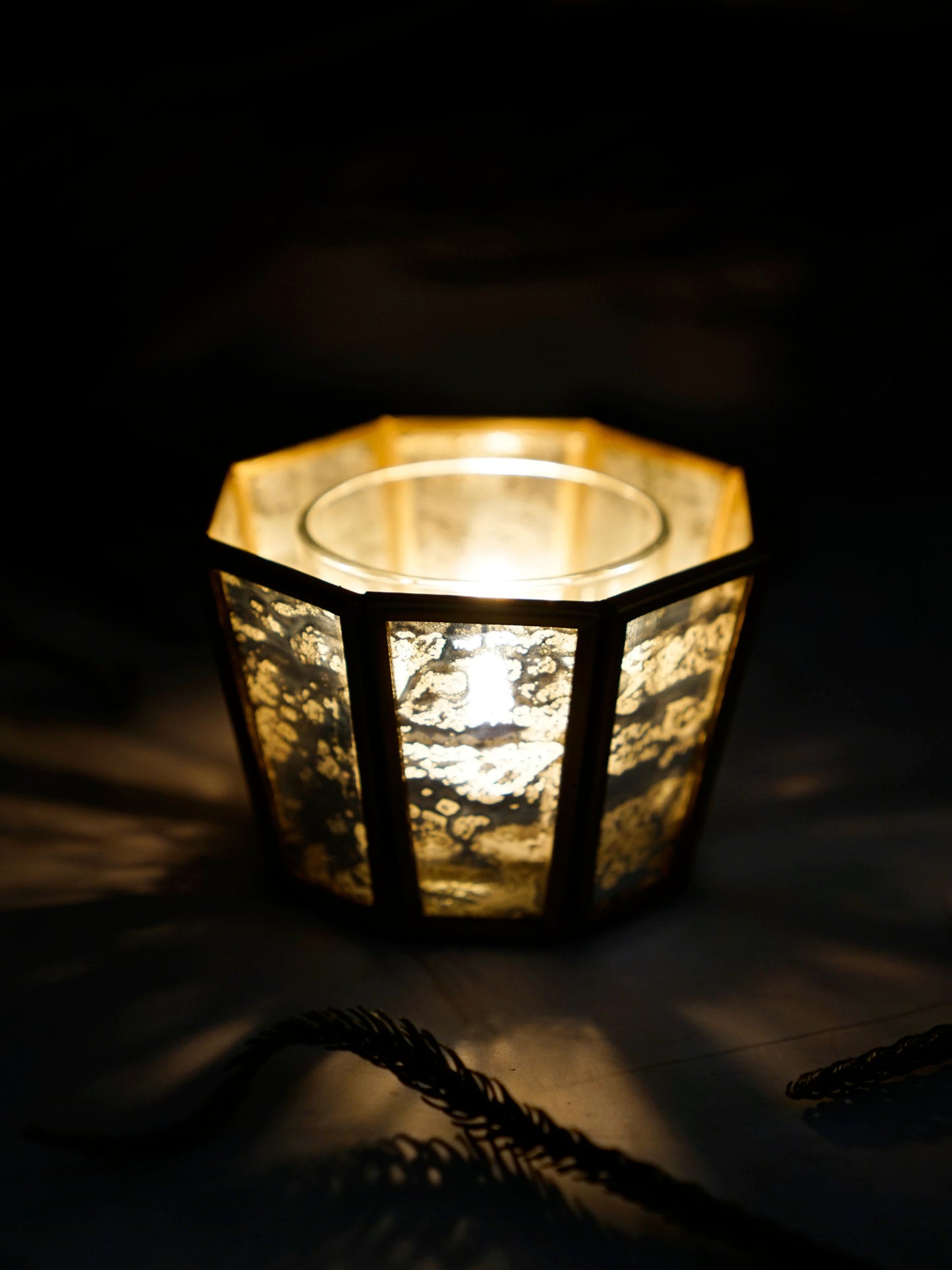 Hexa Linaurea Tealight Candle holder Antique - ILLUMEATea lightSmall