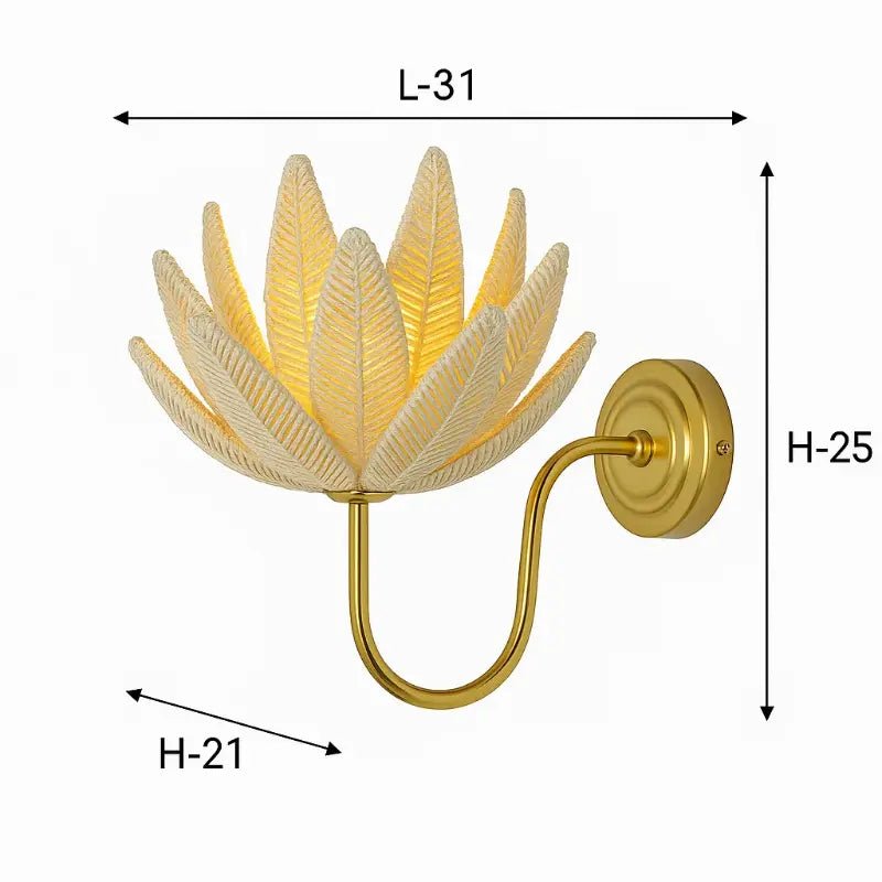 Jute Flower Wall Lamp