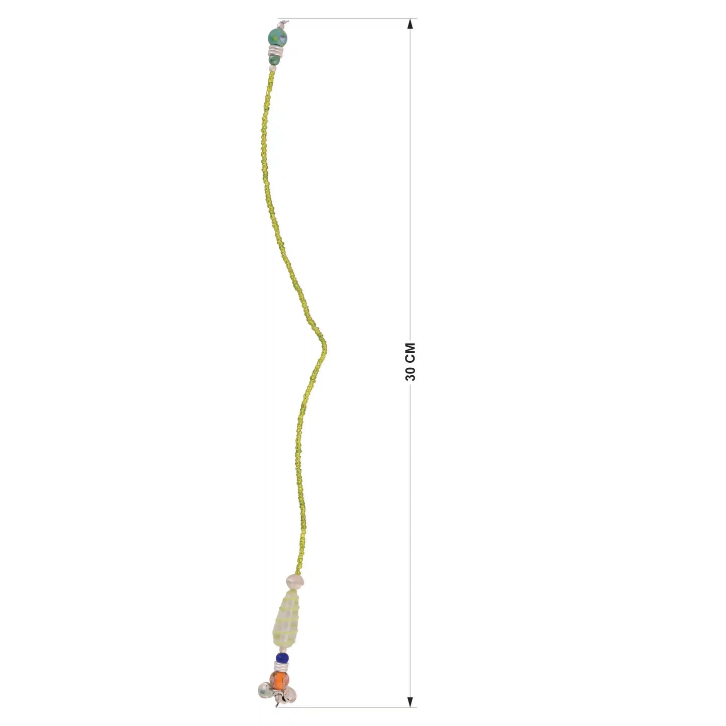 Lime Green Glass Beads Handmade Bookmark - ILLUMEABookmark