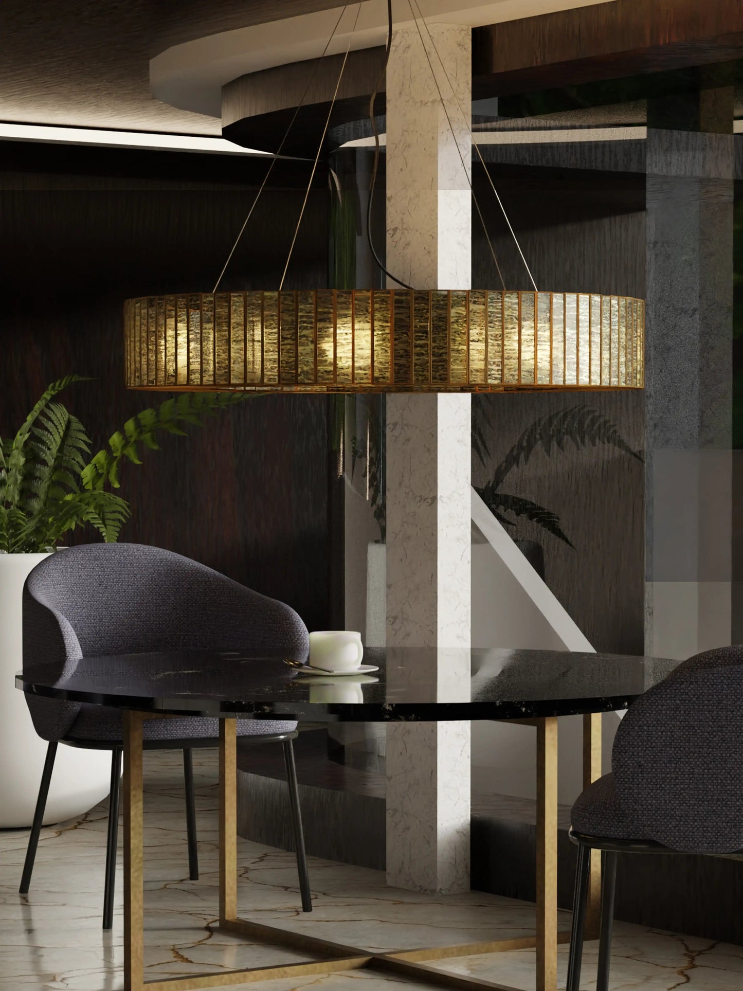 Linaurea Ring Chandelier Antique - ILLUMEALightingSmall
