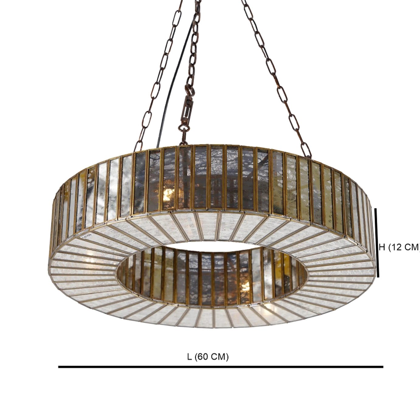Linaurea Ring Chandelier Antique - ILLUMEALightingSmall