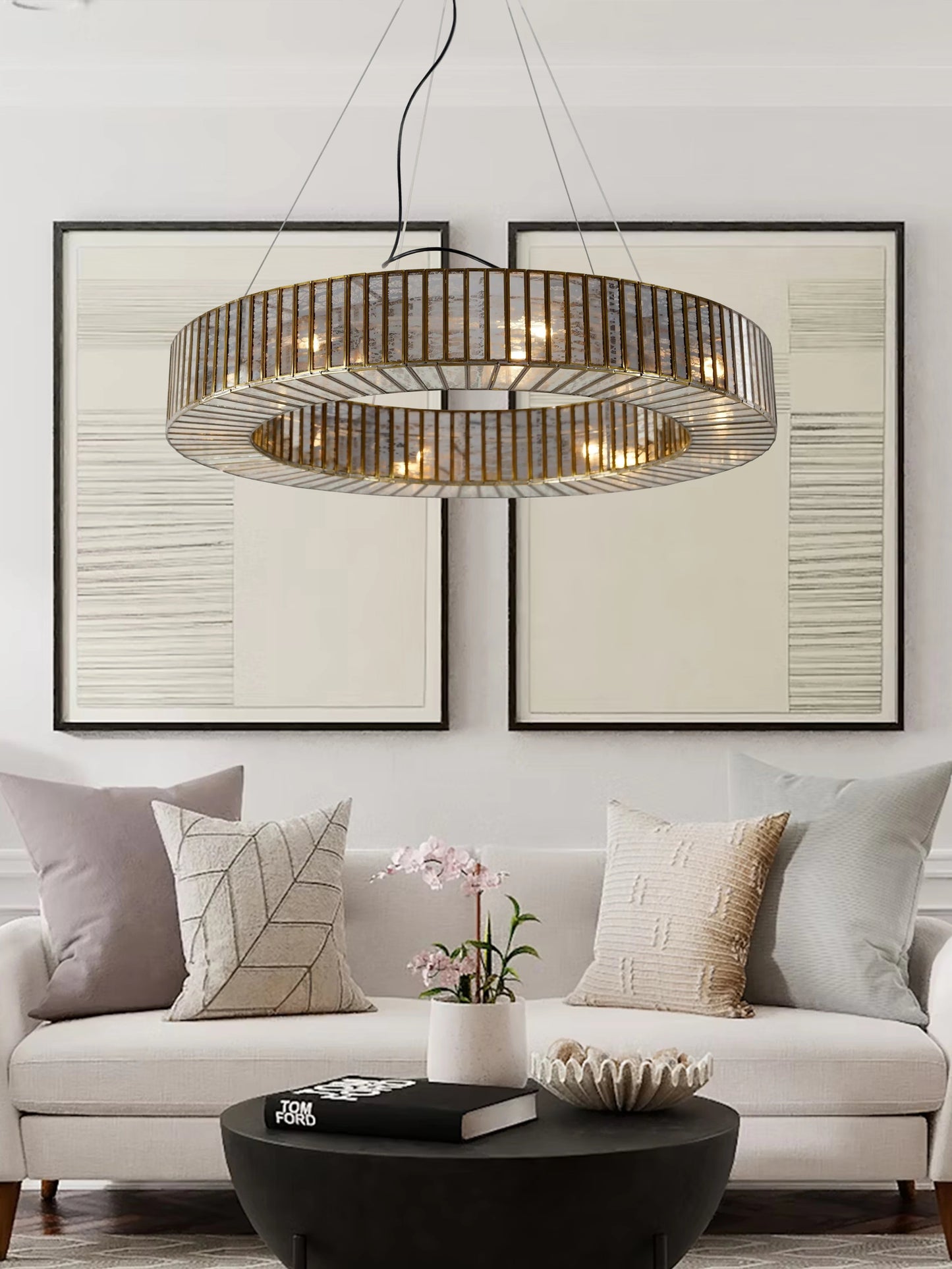 Linaurea Ring Chandelier Antique - ILLUMEALightingMedium