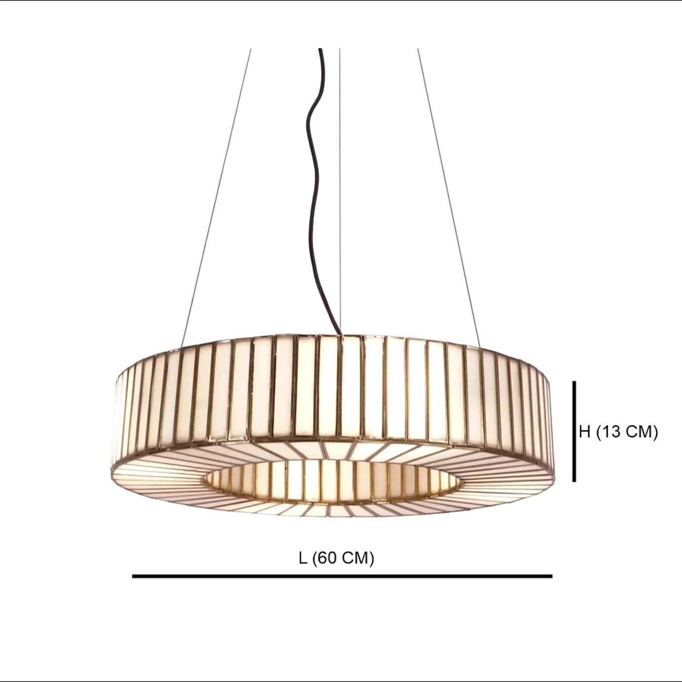 Linaurea Ring Chandelier White - ILLUMEALightingSmall