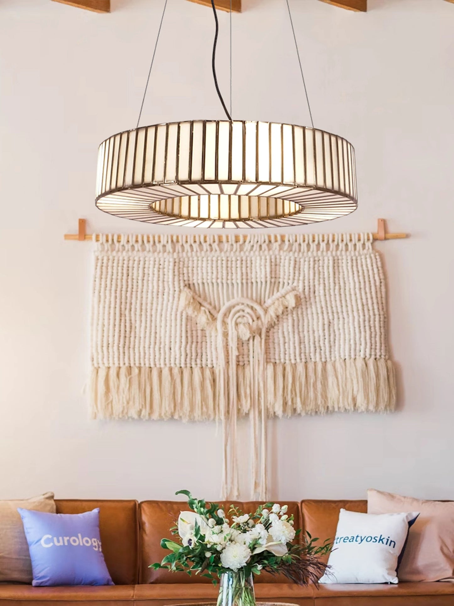 Linaurea Ring Chandelier White - ILLUMEALightingSmall