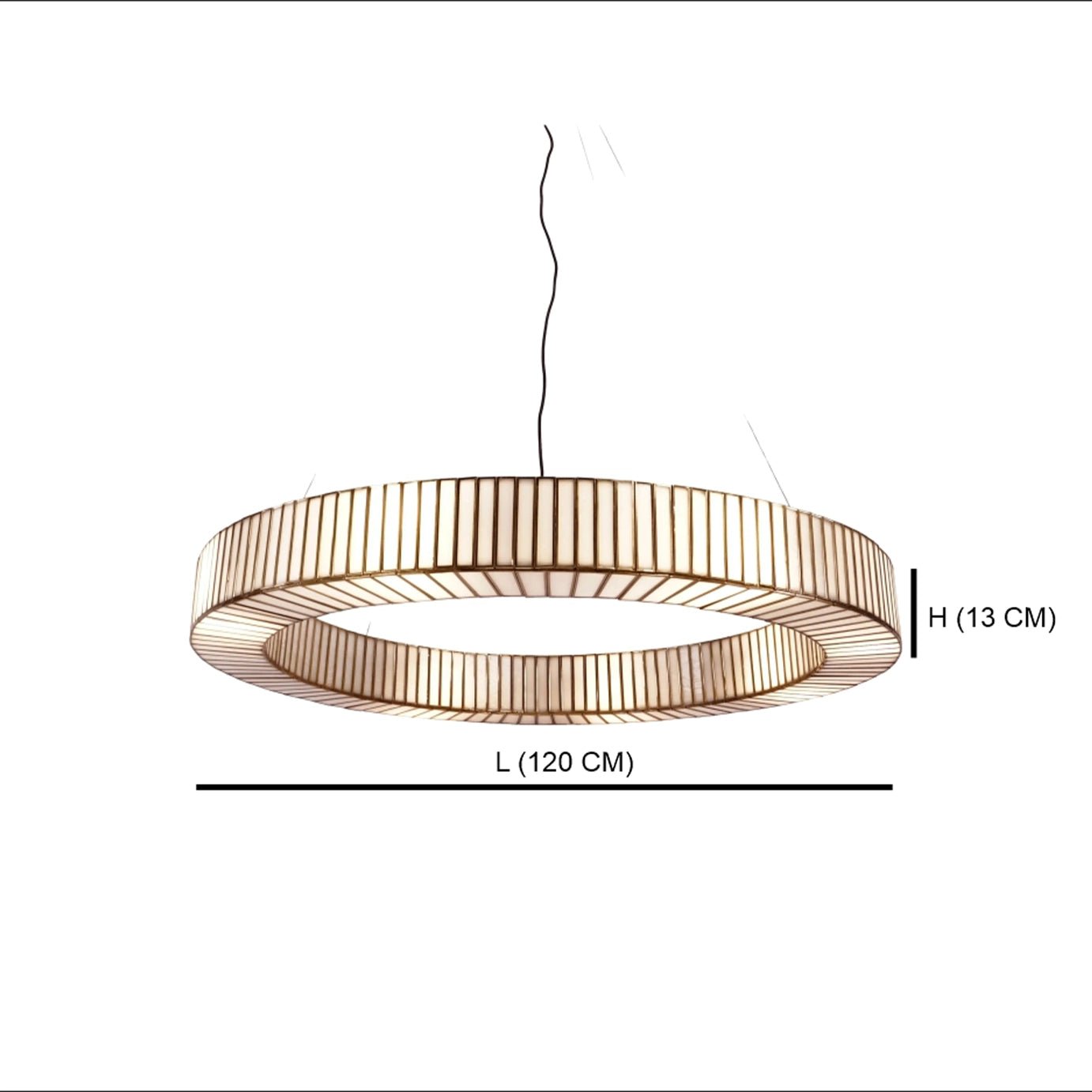 Linaurea Ring Chandelier White - ILLUMEALightingLarge