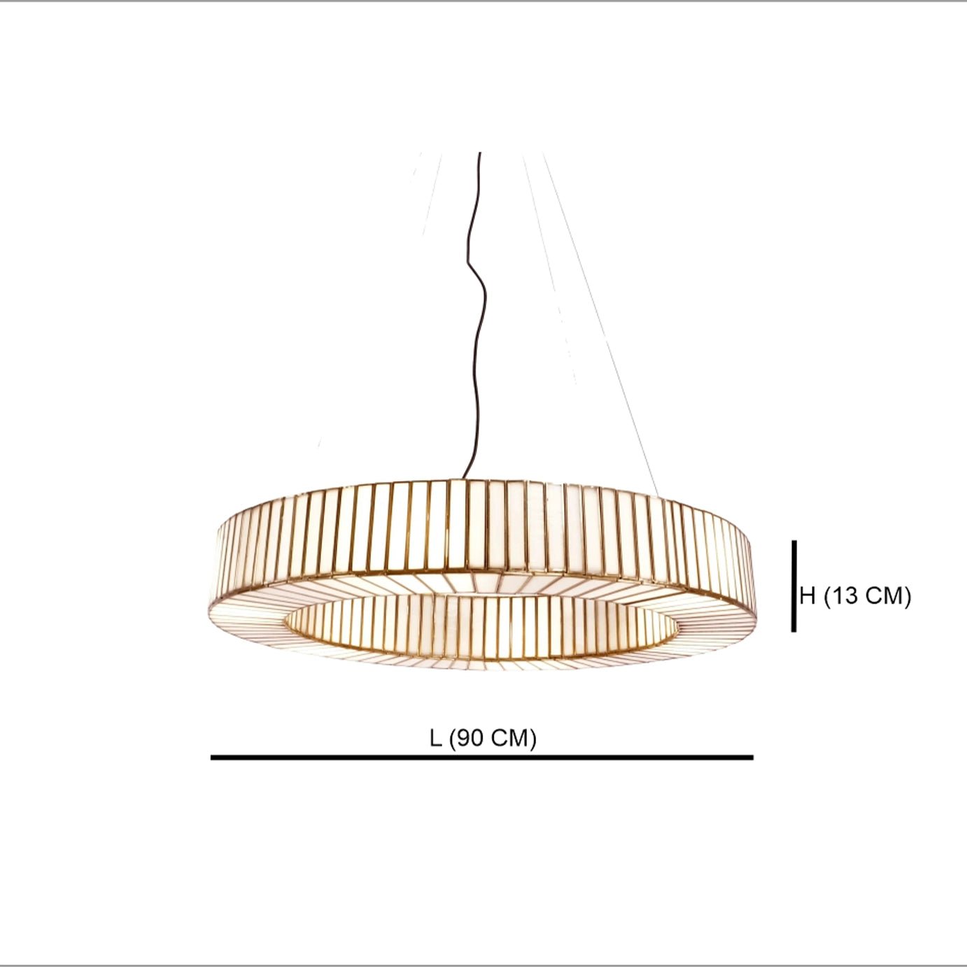 Linaurea Ring Chandelier White - ILLUMEALightingLarge