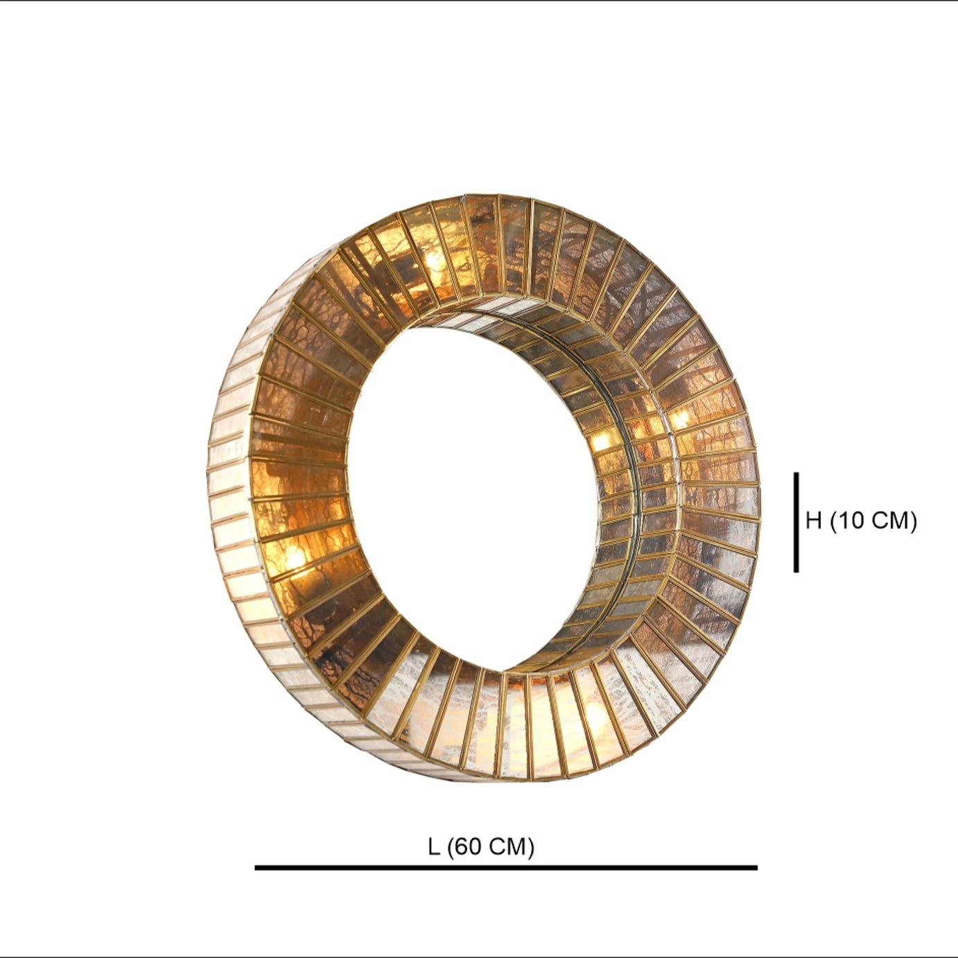 Linaurea Wall Lamp Mirror Antique - ILLUMEAMirrorSmall