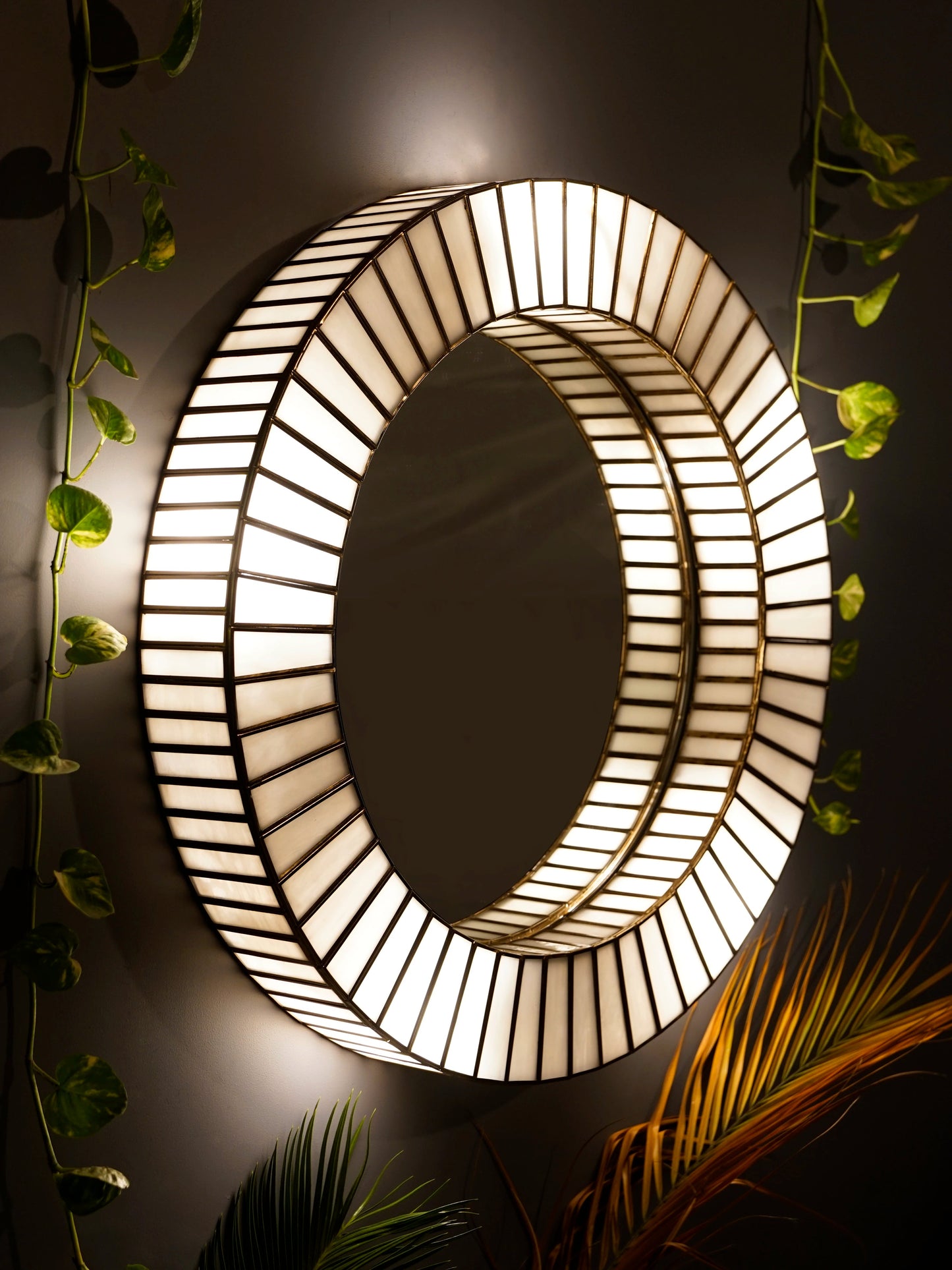Linaurea Wall Lamp Mirror White - ILLUMEAMirrorSmall