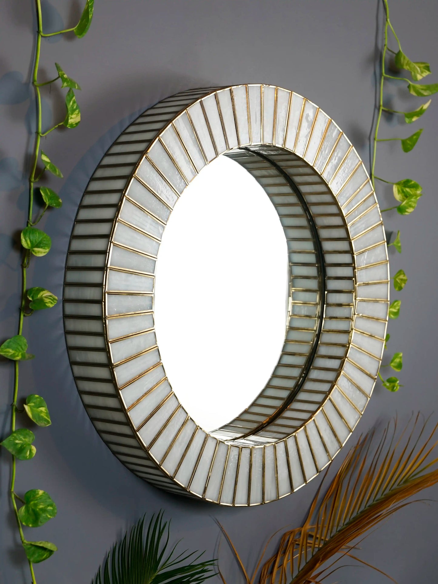 Linaurea Wall Lamp Mirror White - ILLUMEAMirrorSmall