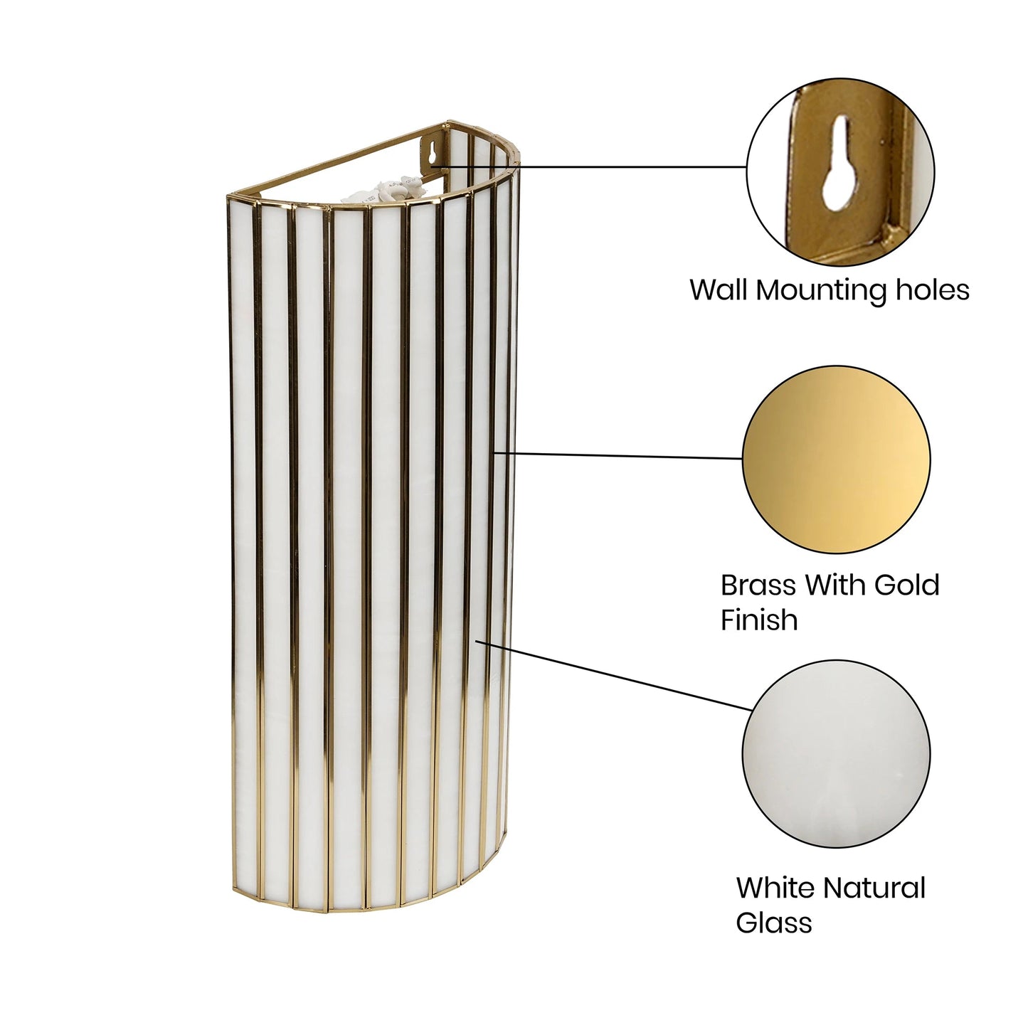 Linaurea Wall Lamp White - ILLUMEAWall LampLarge