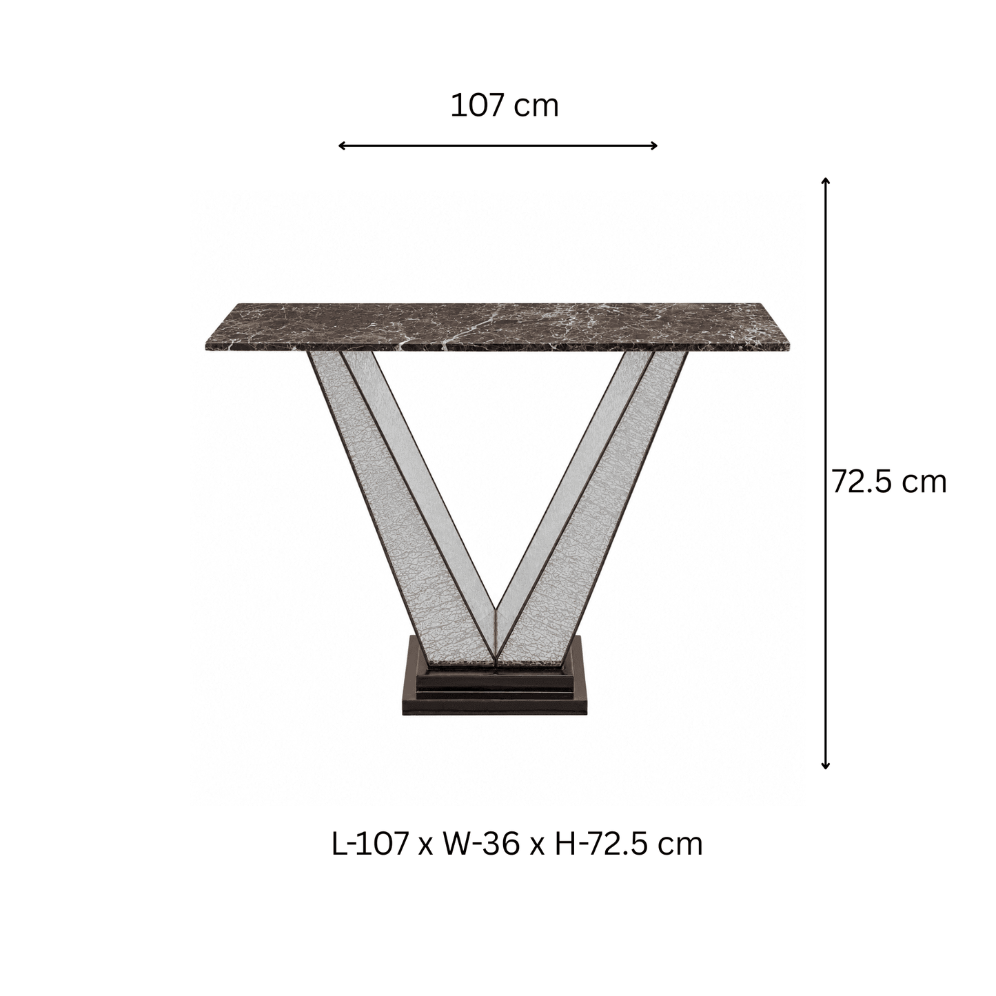 Luxury Brass Console Table - ILLUMEA