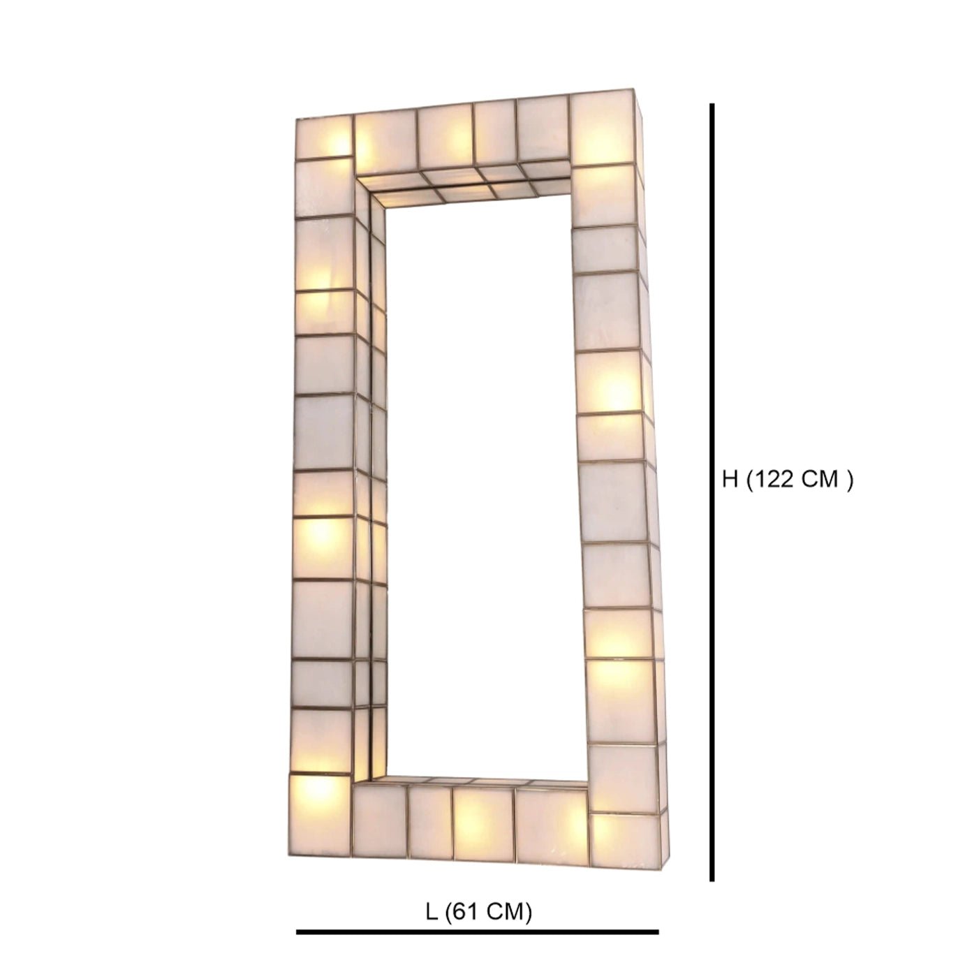 Rectangular Wall Mirror Lamp - ILLUMEAMirror