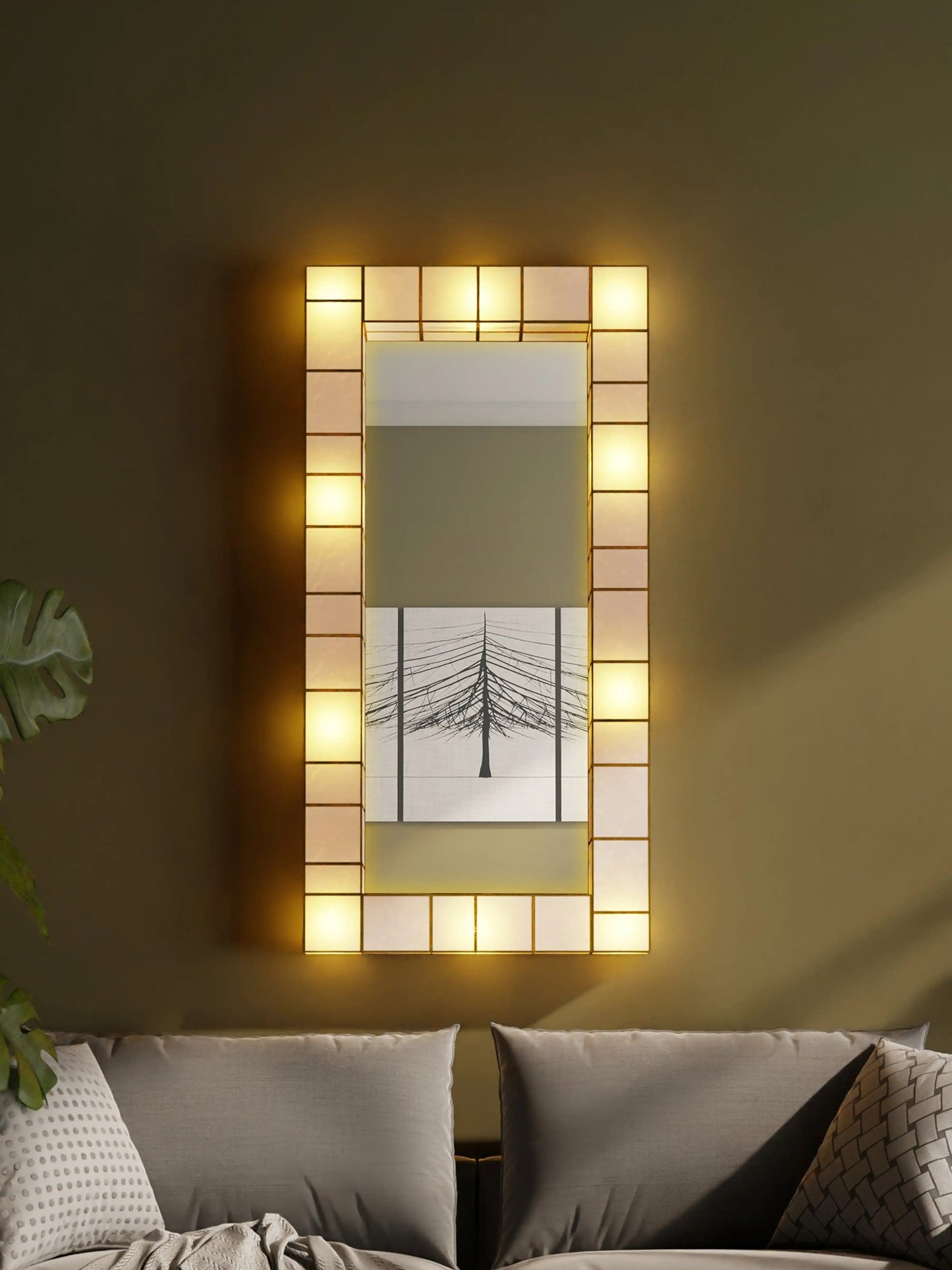 Rectangular Wall Mirror Lamp - ILLUMEAMirror
