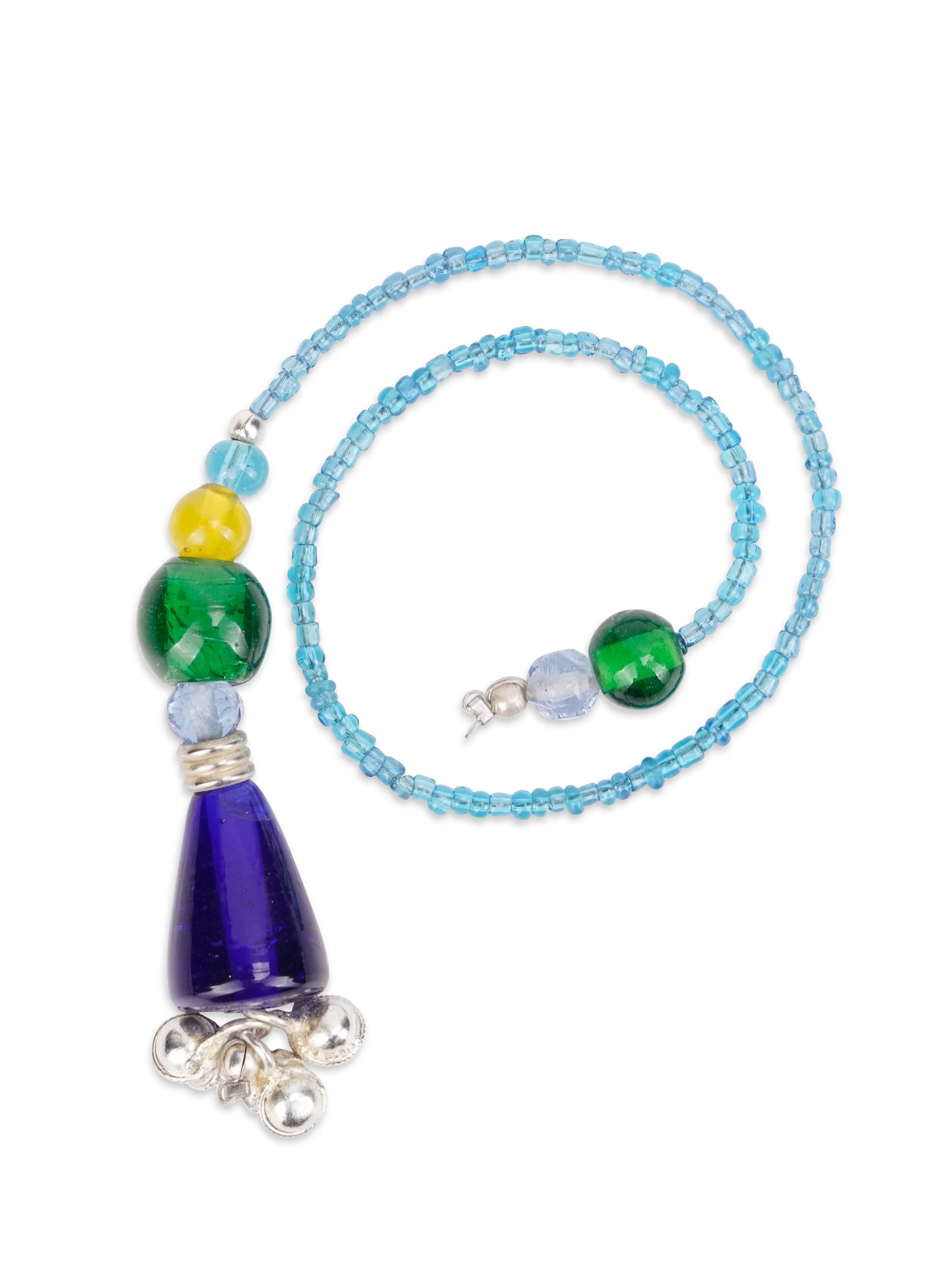 Sky Blue Glass Beads Handmade Bookmark - ILLUMEABookmark