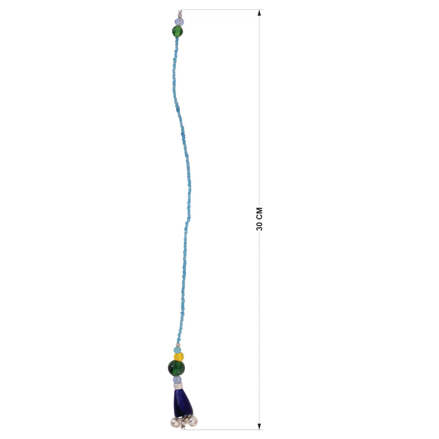 Sky Blue Glass Beads Handmade Bookmark - ILLUMEABookmark