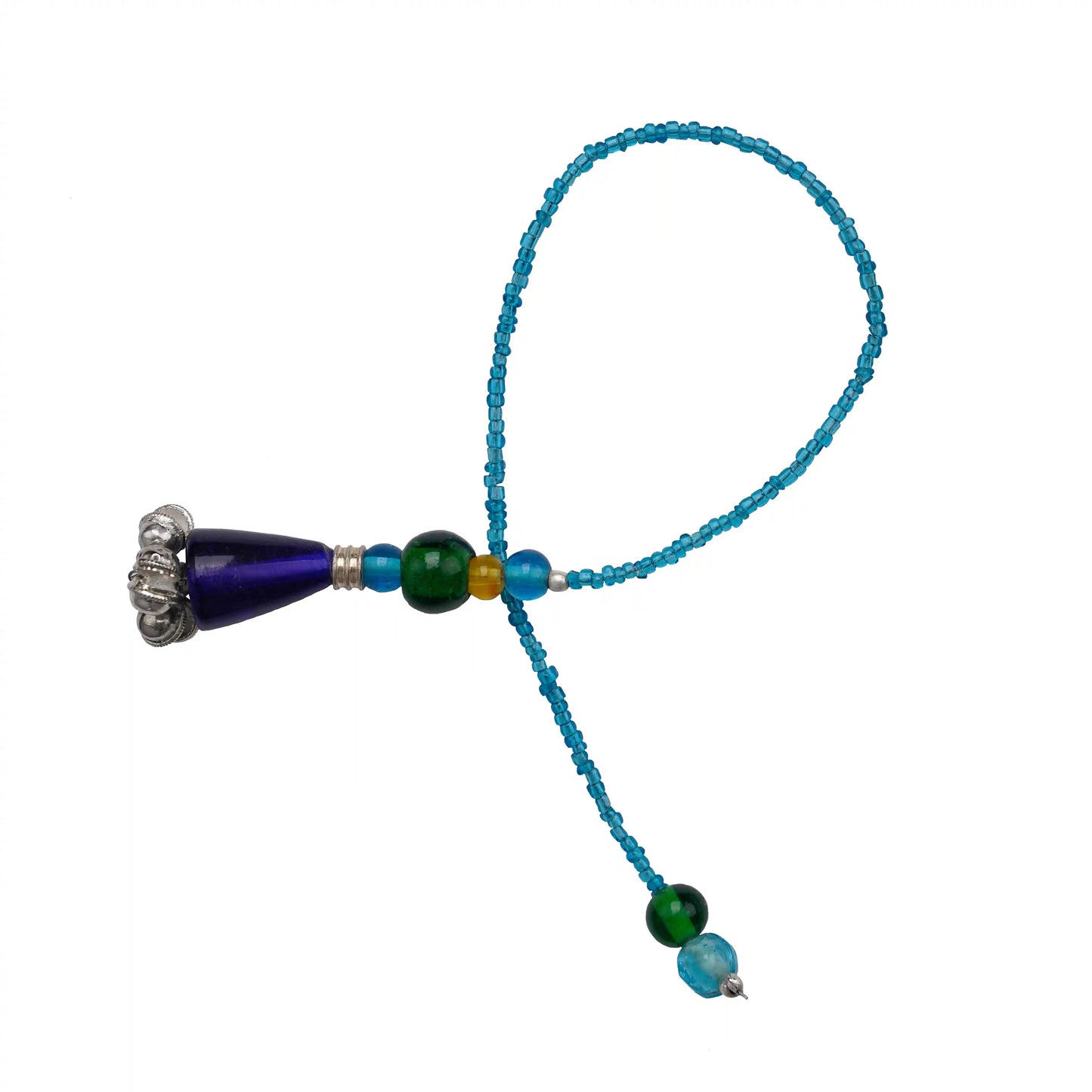 Sky Blue Glass Beads Handmade Bookmark - ILLUMEABookmark