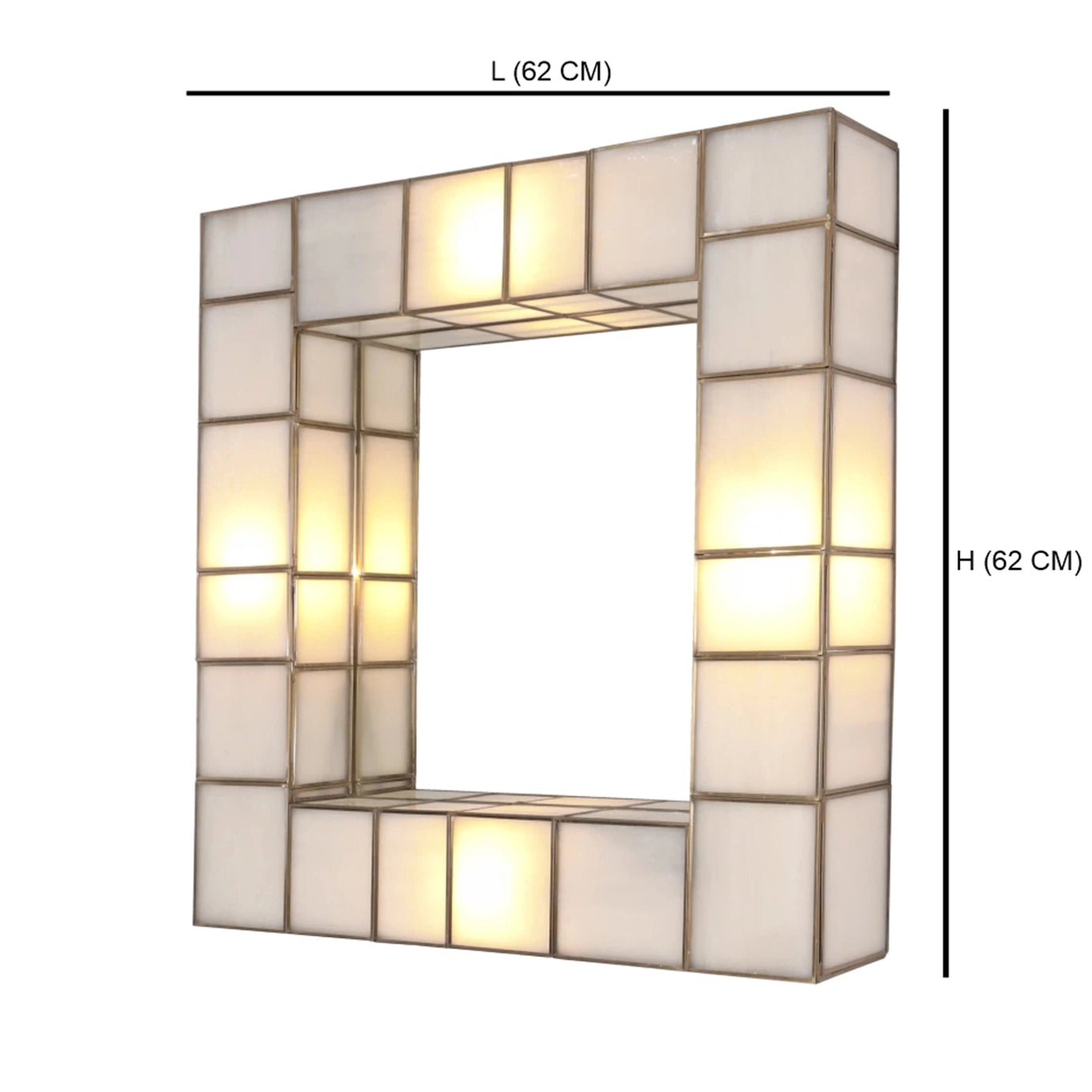 Square Wall Mirror Lamp - ILLUMEAMirror