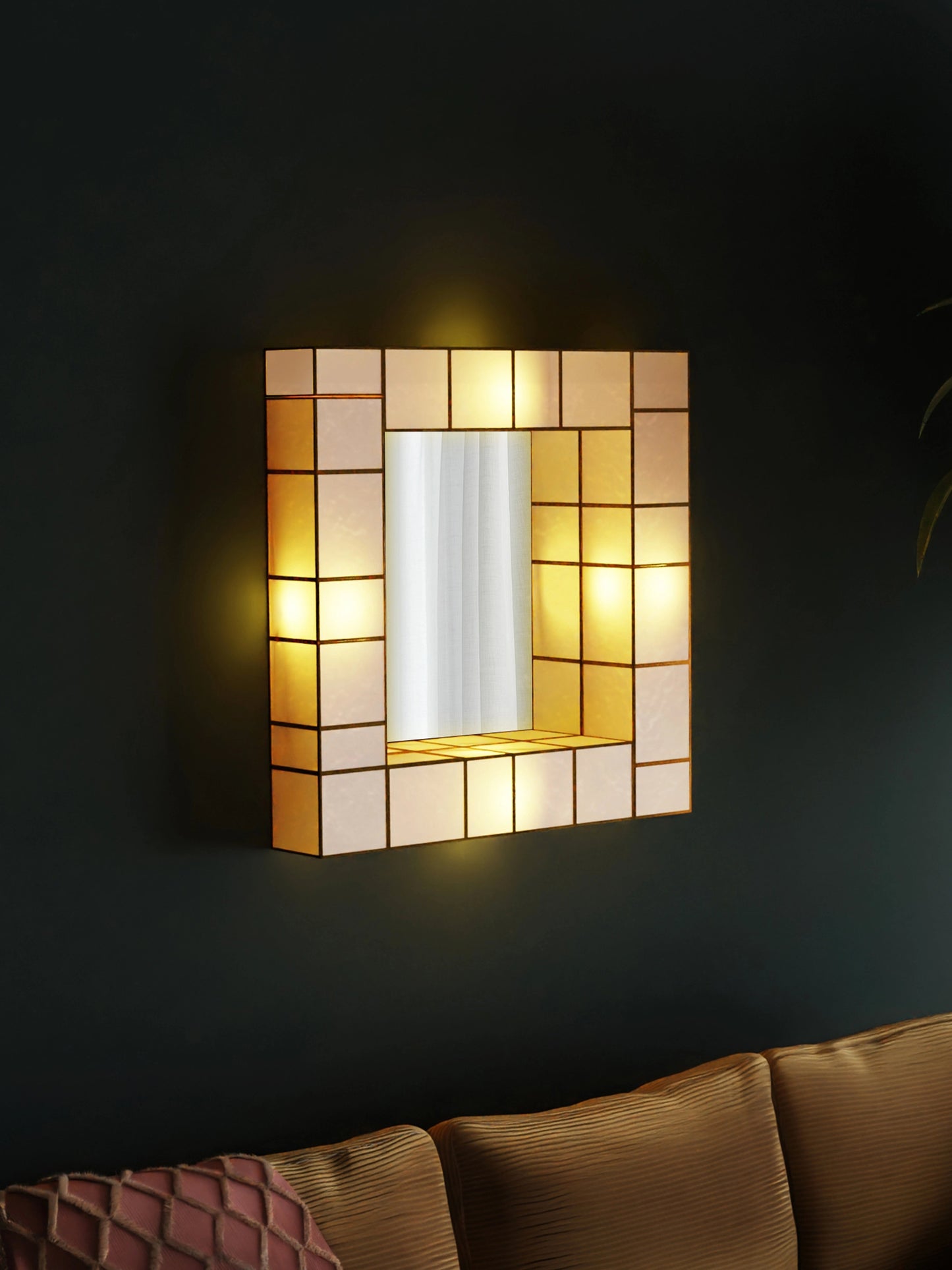Square Wall Mirror Lamp - ILLUMEAMirror
