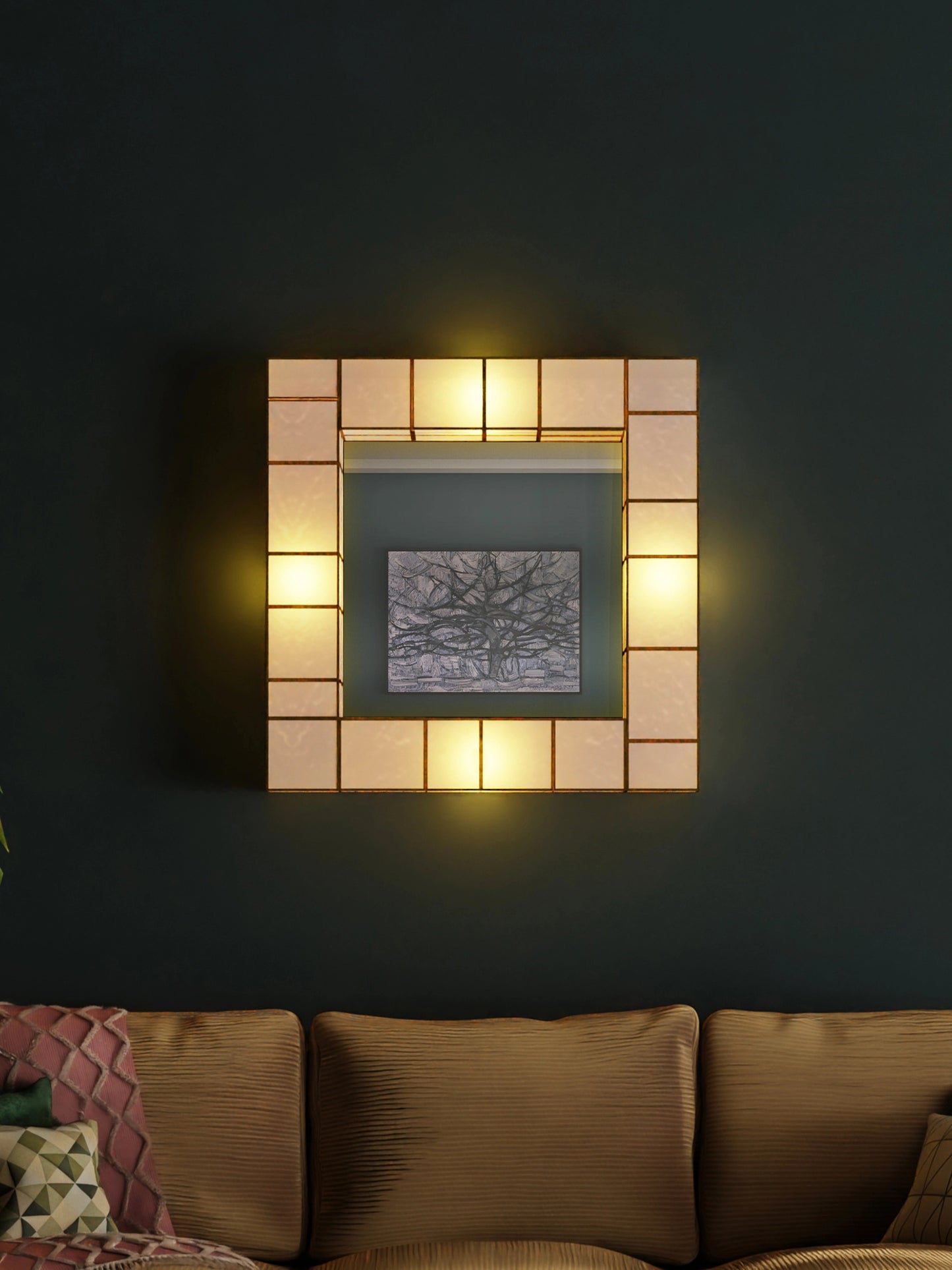 Square Wall Mirror Lamp - ILLUMEAMirror