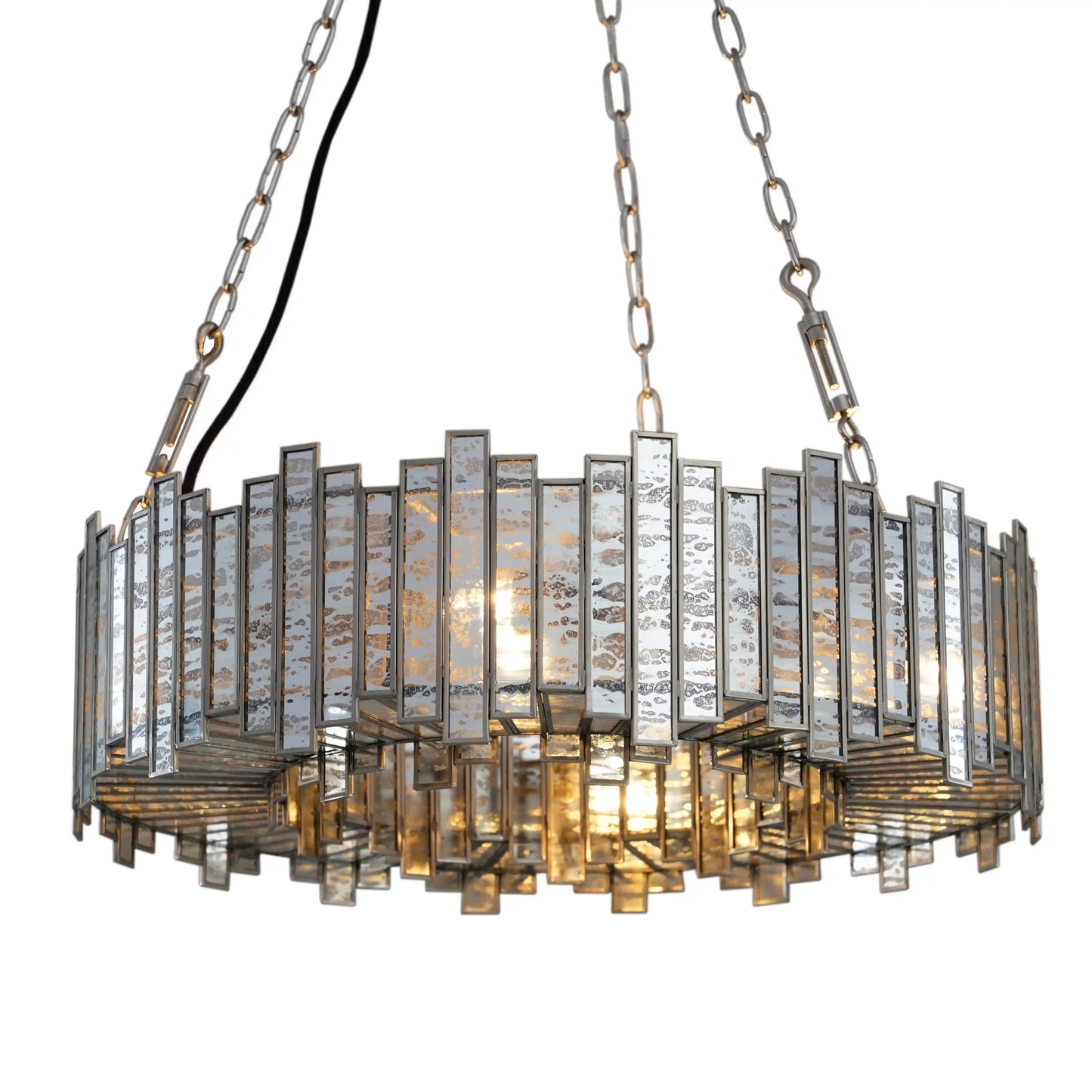 Staggered Ring Chandelier Antique - ILLUMEALightingSmall