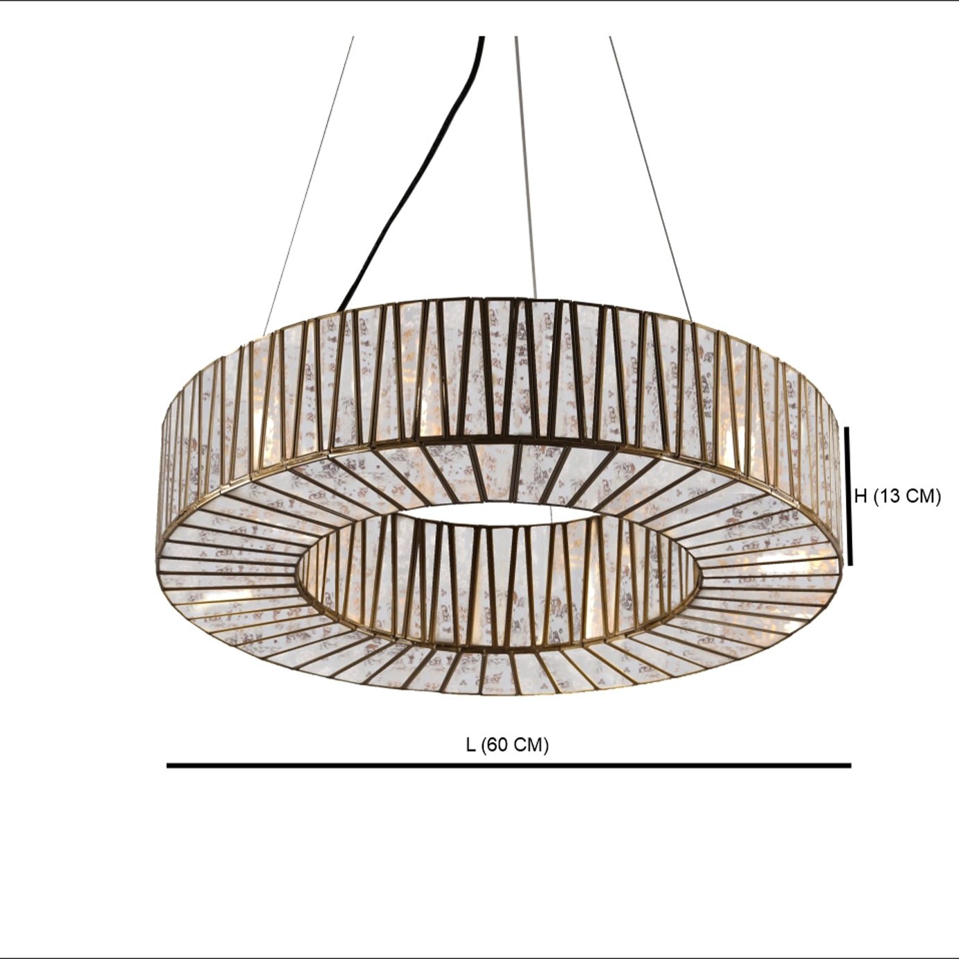 Taper Ring Chandelier Antique - ILLUMEALightingSmall