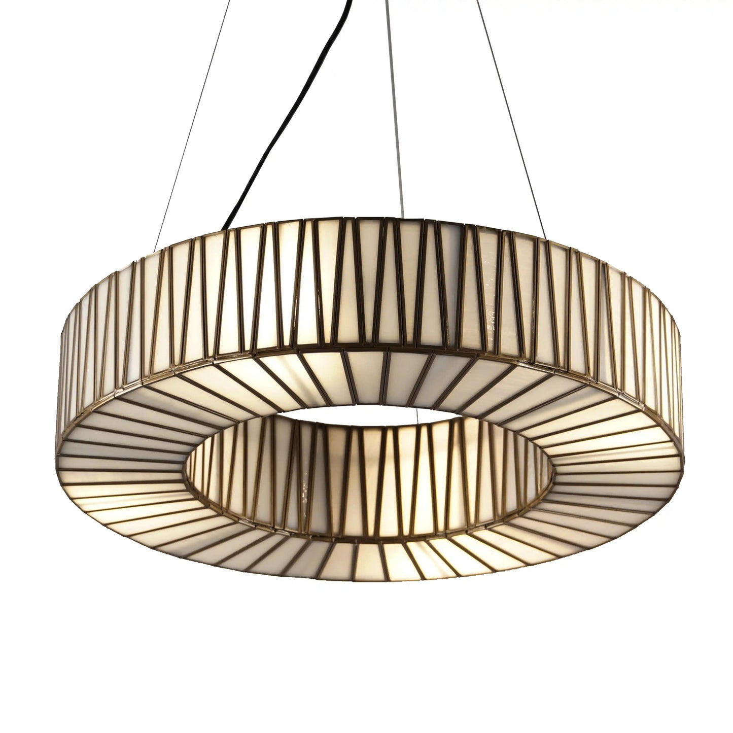 Taper Ring Chandelier White - ILLUMEALightingSmall